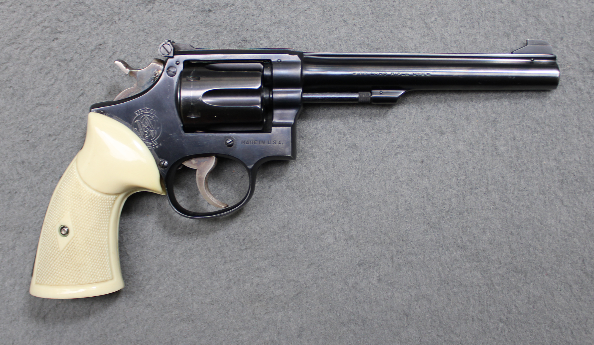 Image of Smith & Wesson ~ K-22 Masterpiece (Pre-Model 17) ~ .22 Long Rifle