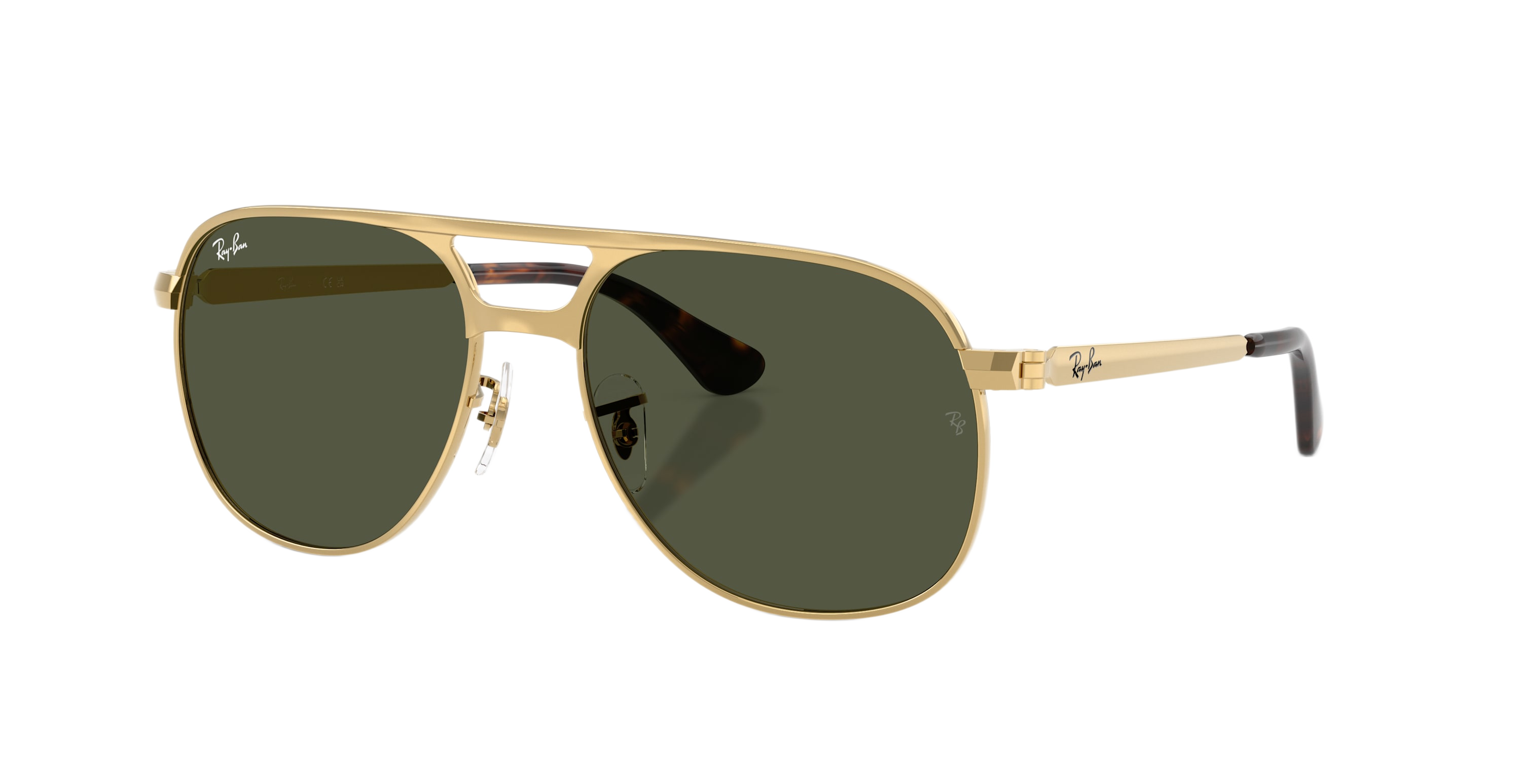 Image of Ray-Ban Bill MAX RB3793 Classic Glass Sunglasses - Arista/Green