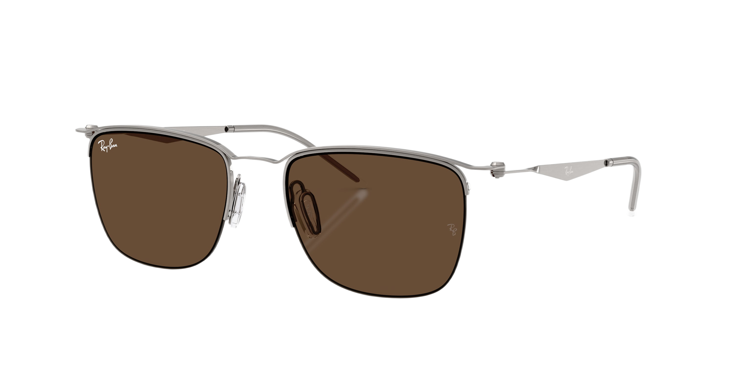 Image of Ray-Ban RB8550 Classic Sunglasses - Gunmetal/Dark Brown