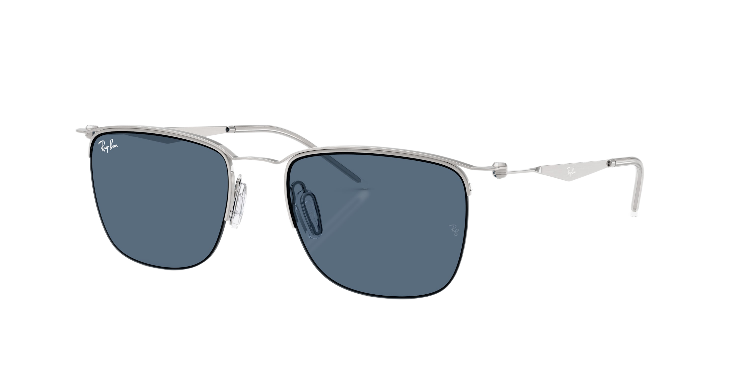 Image of Ray-Ban RB8550 Classic Sunglasses - Silver/Blue