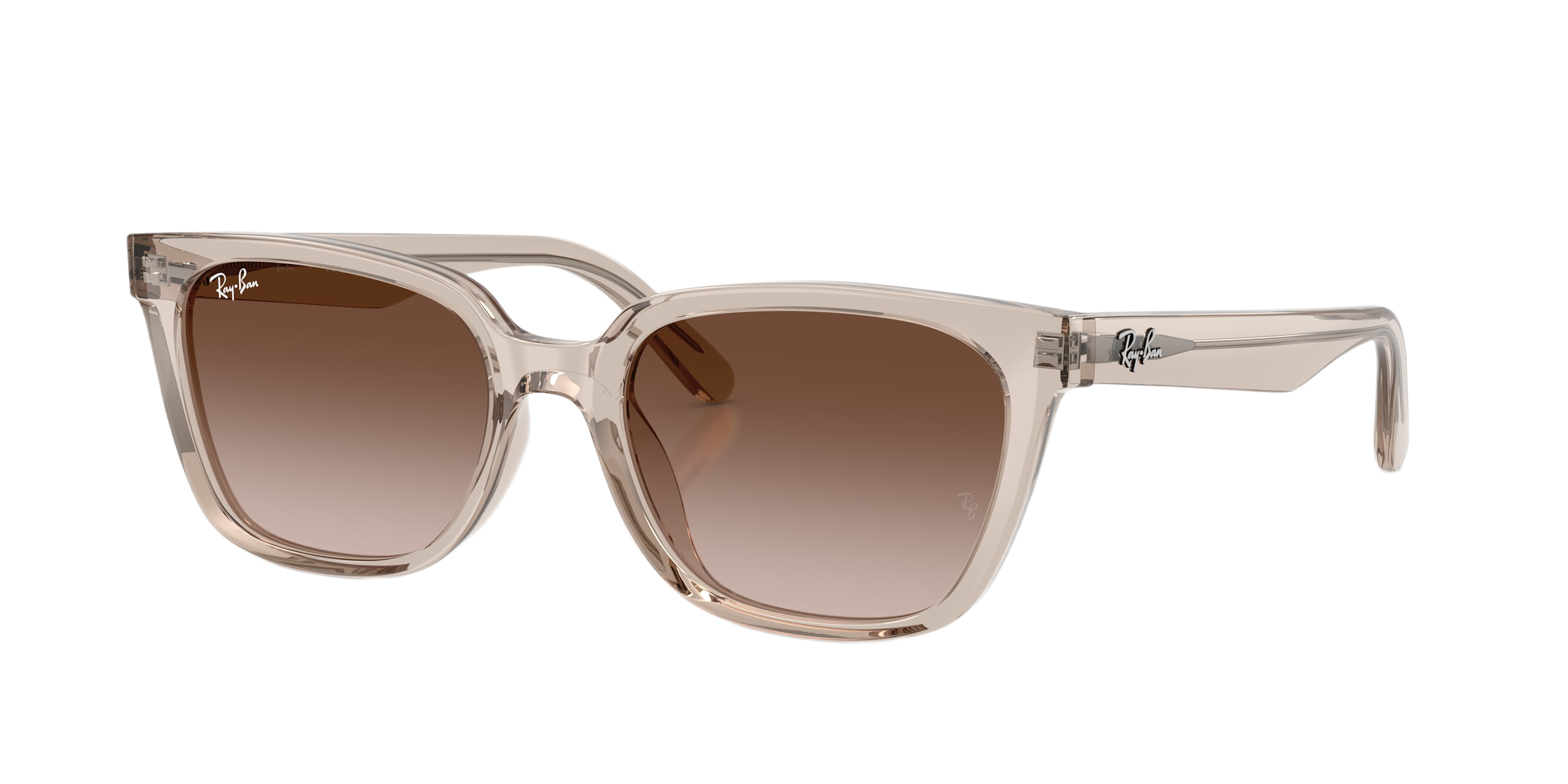 Image of Ray-Ban RB2243D Gradient Sunglasses - Transparent Light Brown/Dark Brown Gradient