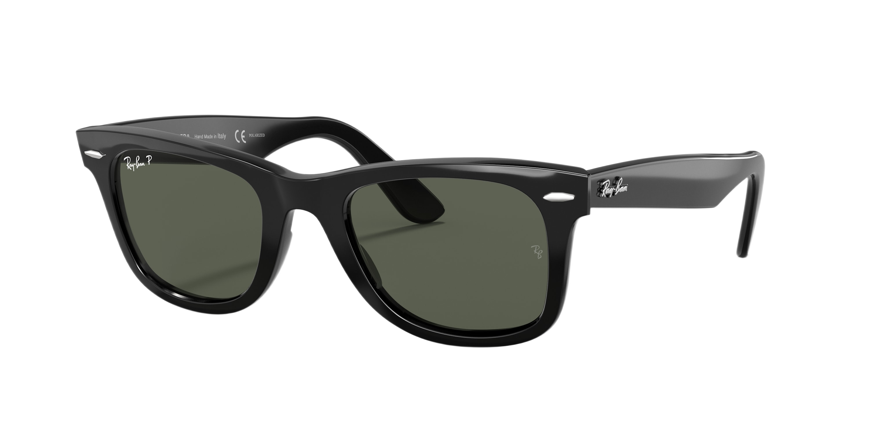 Ray-Ban Original Wayfarer Classic RB2140 Polar Classic Sunglasses - Black/Green