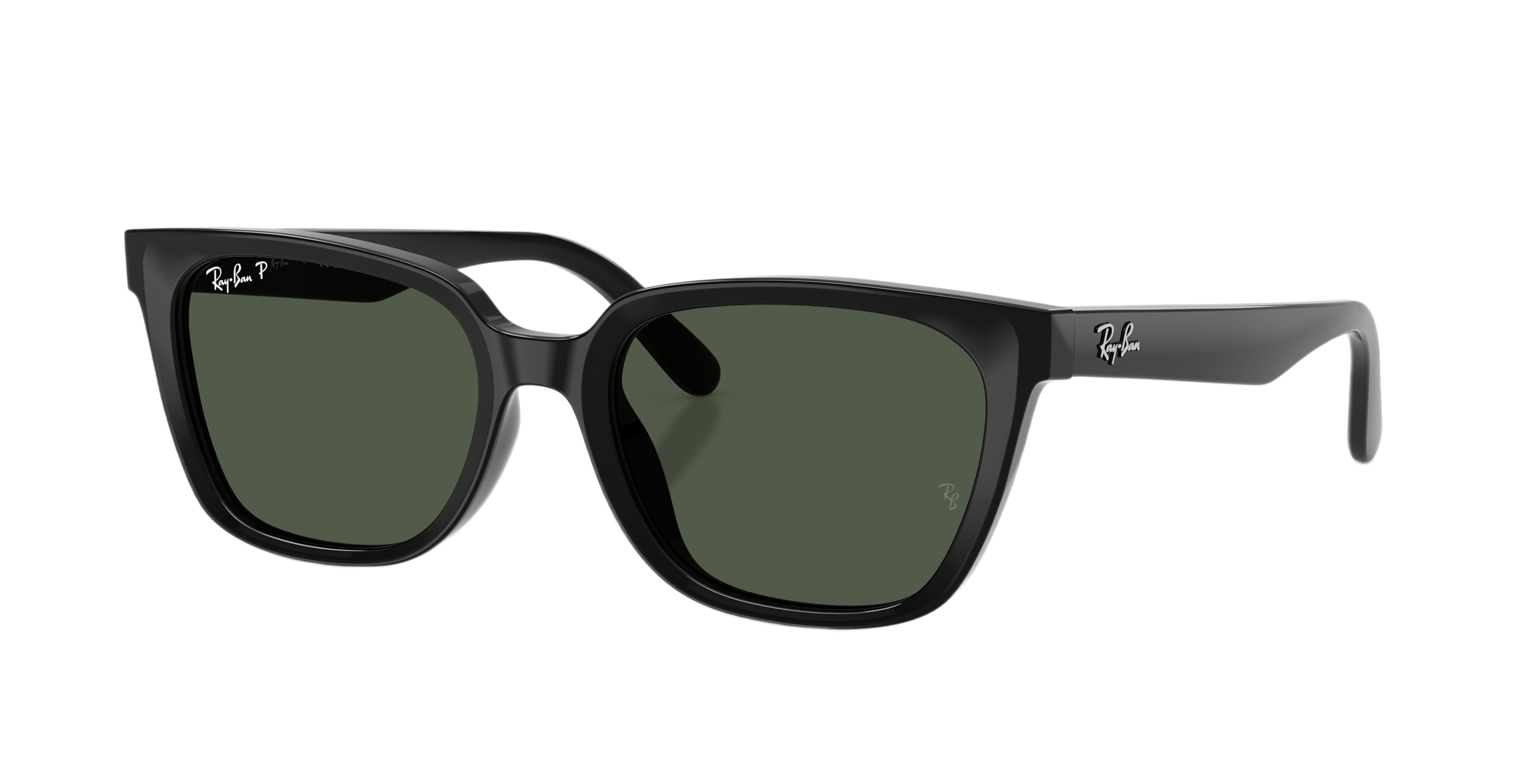 Image of Ray-Ban RB2243D Polarized Classic Sunglasses - Black/Dark Green - Large