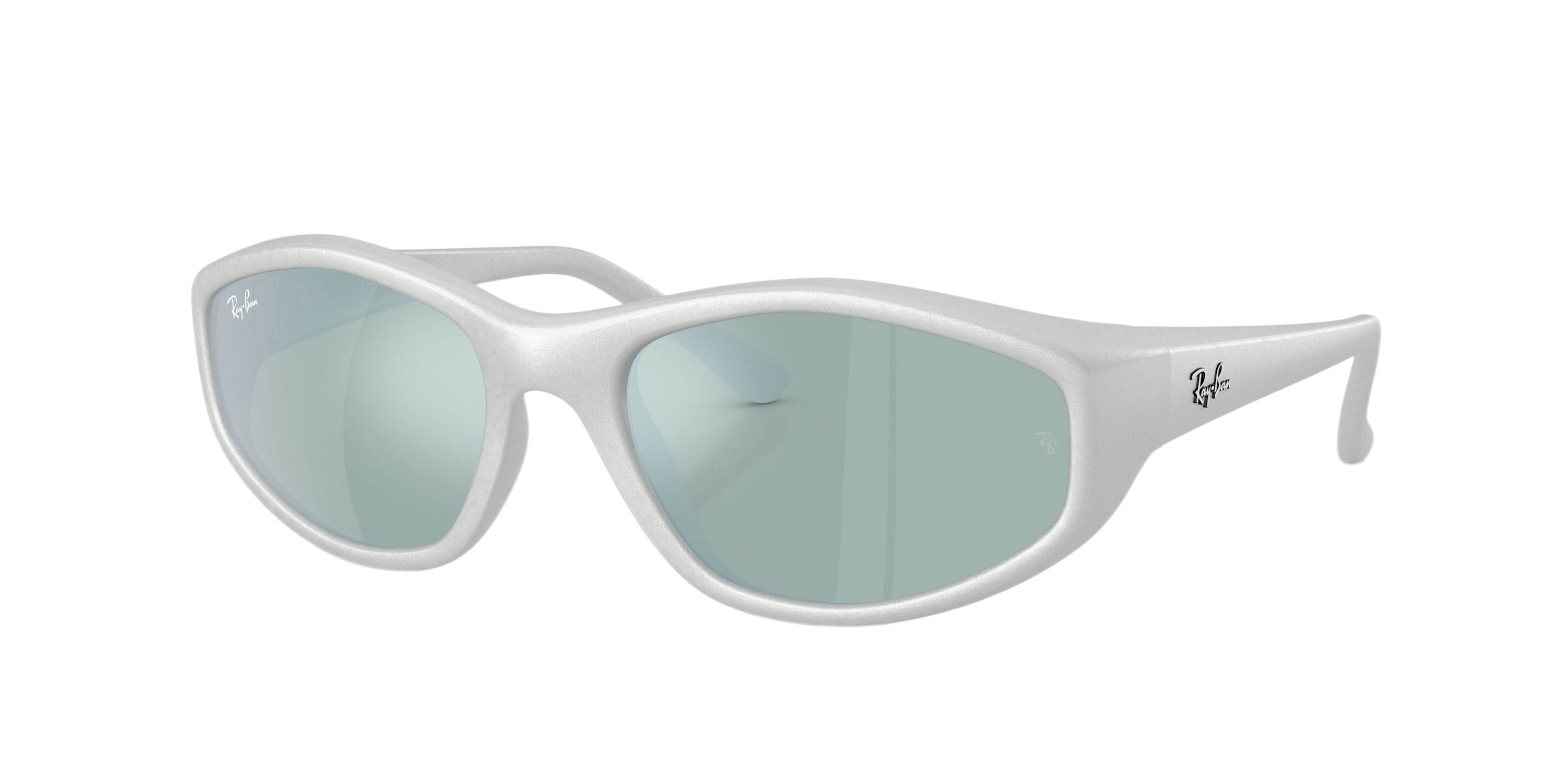 Image of Ray-Ban RB2228 Classic Mirror Sunglasses - Silver/Light Green/Silver Mirror