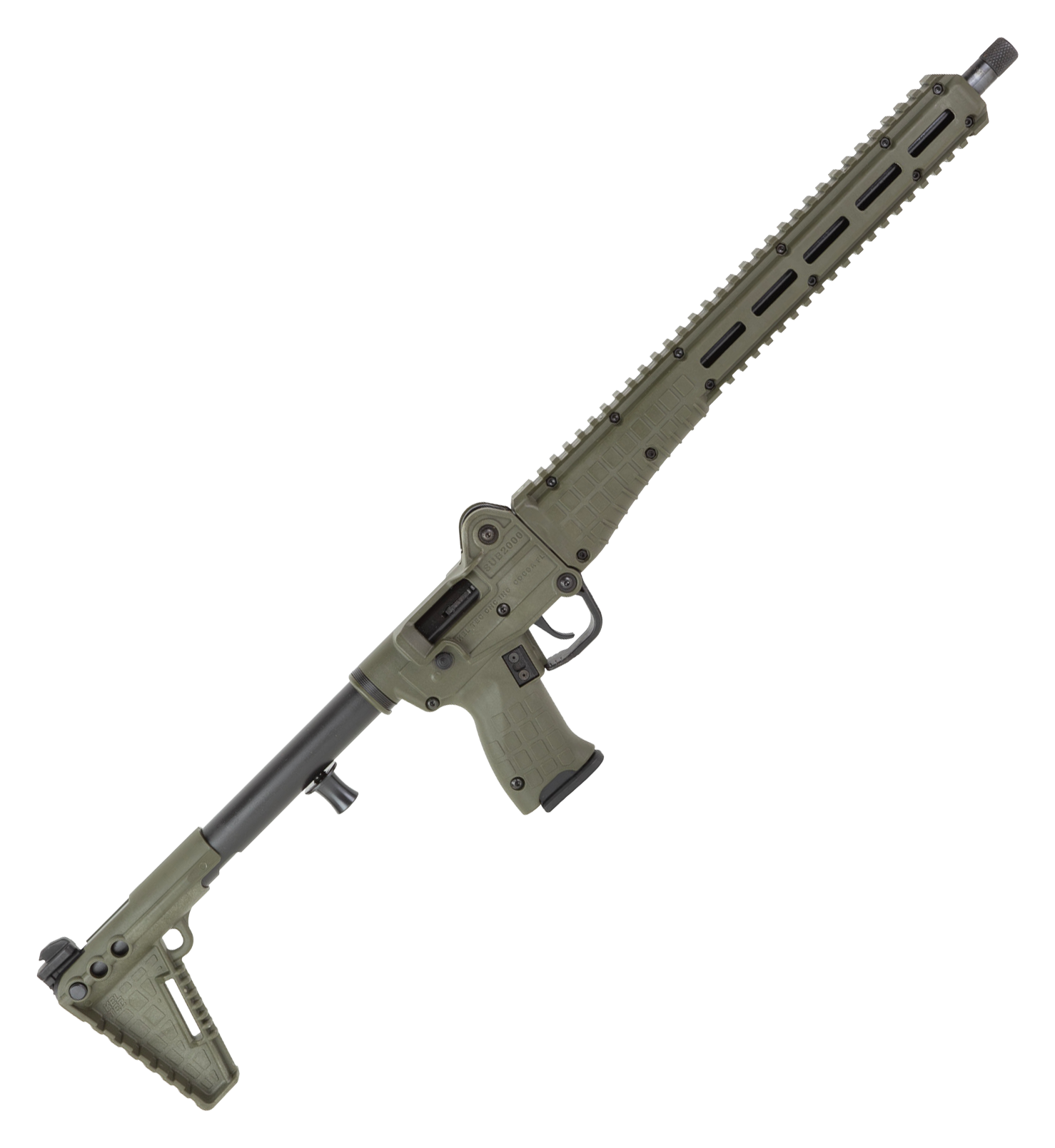 Image of KelTec SUB2000 Gen3 Multi-Mag Semi-Auto Pistol-Caliber Carbine - Green Synthetic