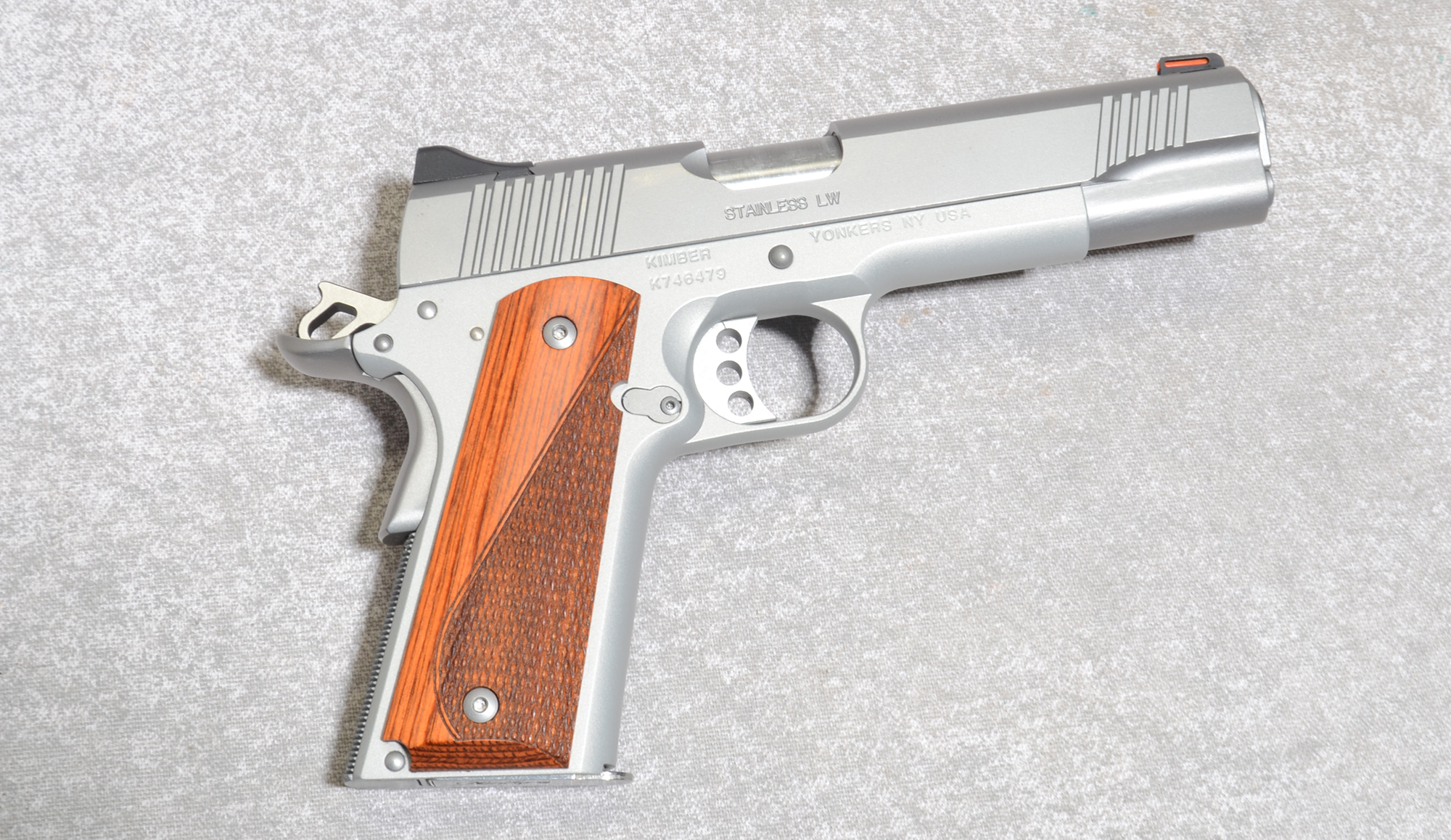 Kimber Stainless LW Pistol, .45 ACP, 5 inch Barrel - Kimber