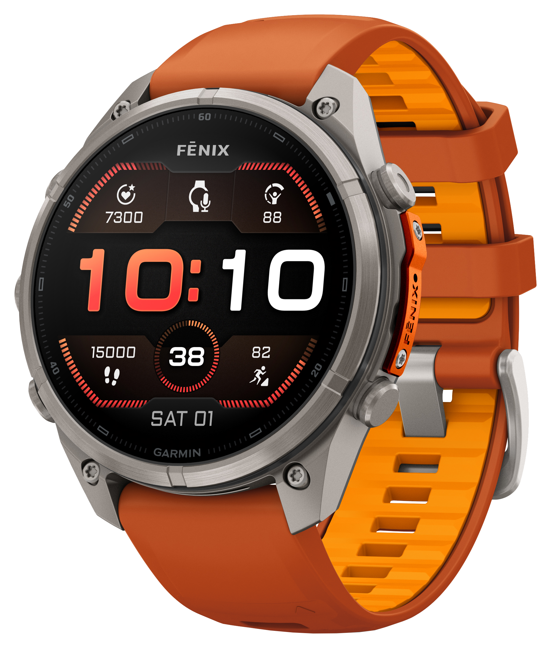 Image of Garmin fenix 9 Pro AMOLED Multisport GPS Smartwatch - Orange - 47mm