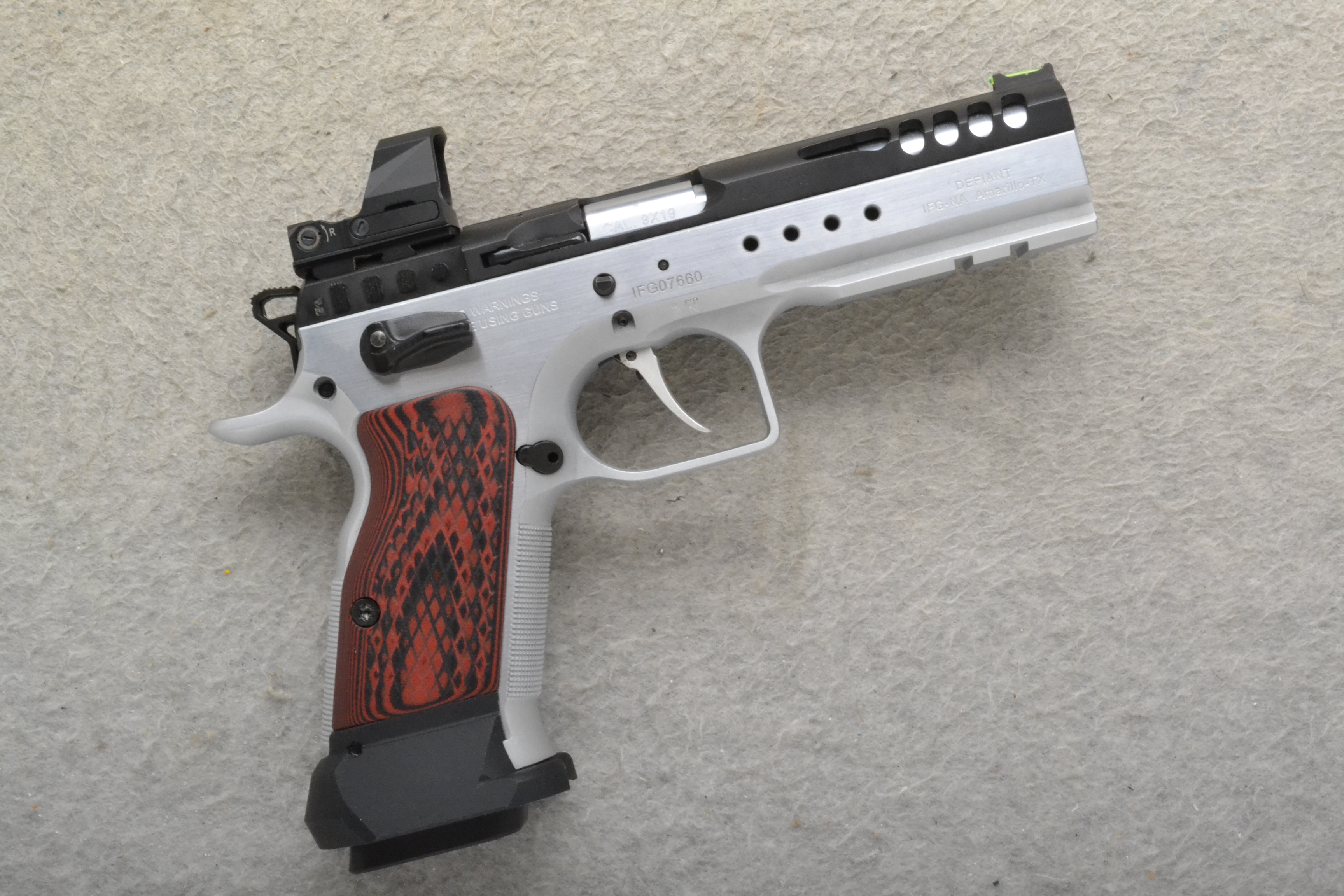 Tanfoglio ~ Defiant Limited Master ~ 9MM Luger