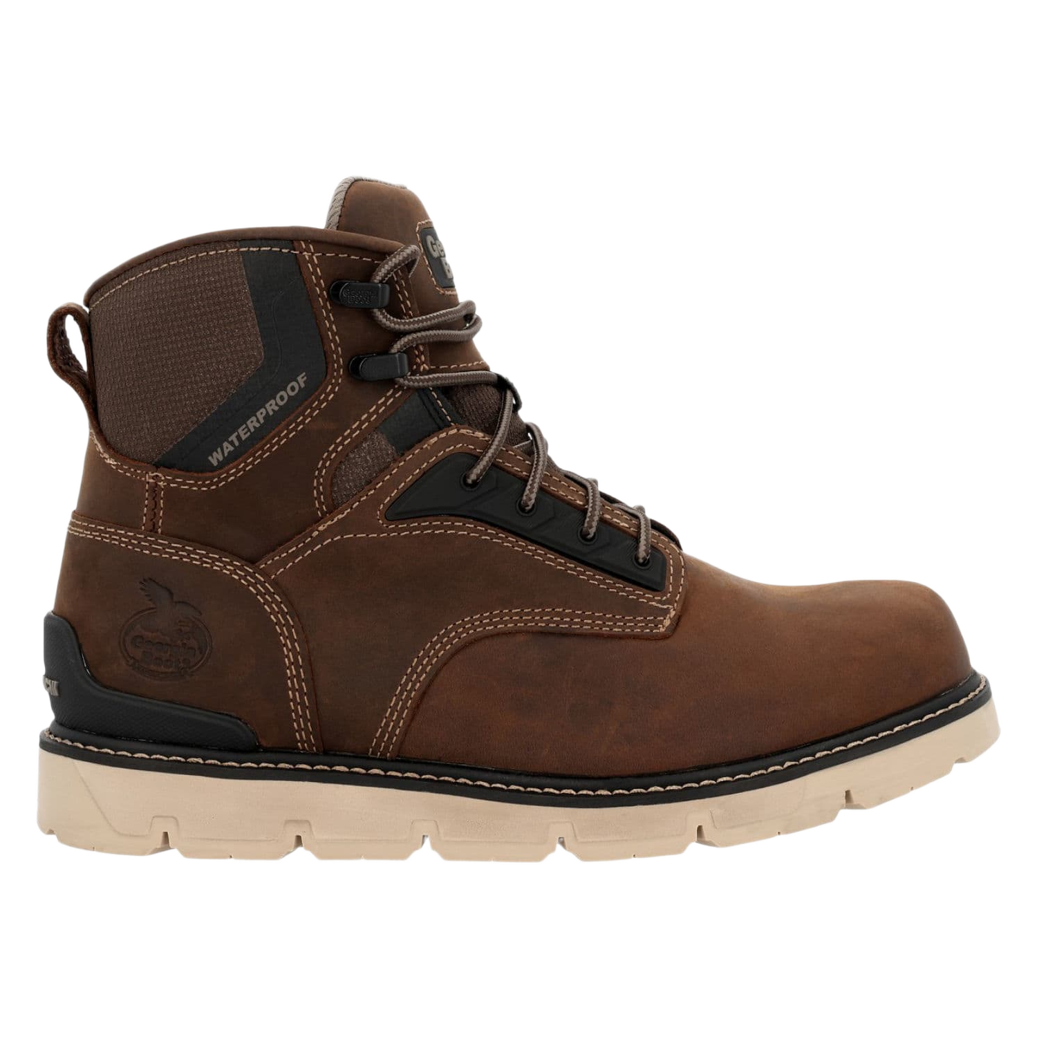 Georgia Boot Georgia Boot Carbon Flex Wedge Carbon Toe Work Boots for Men - Brown - $180.00 at Bass Pro Shops