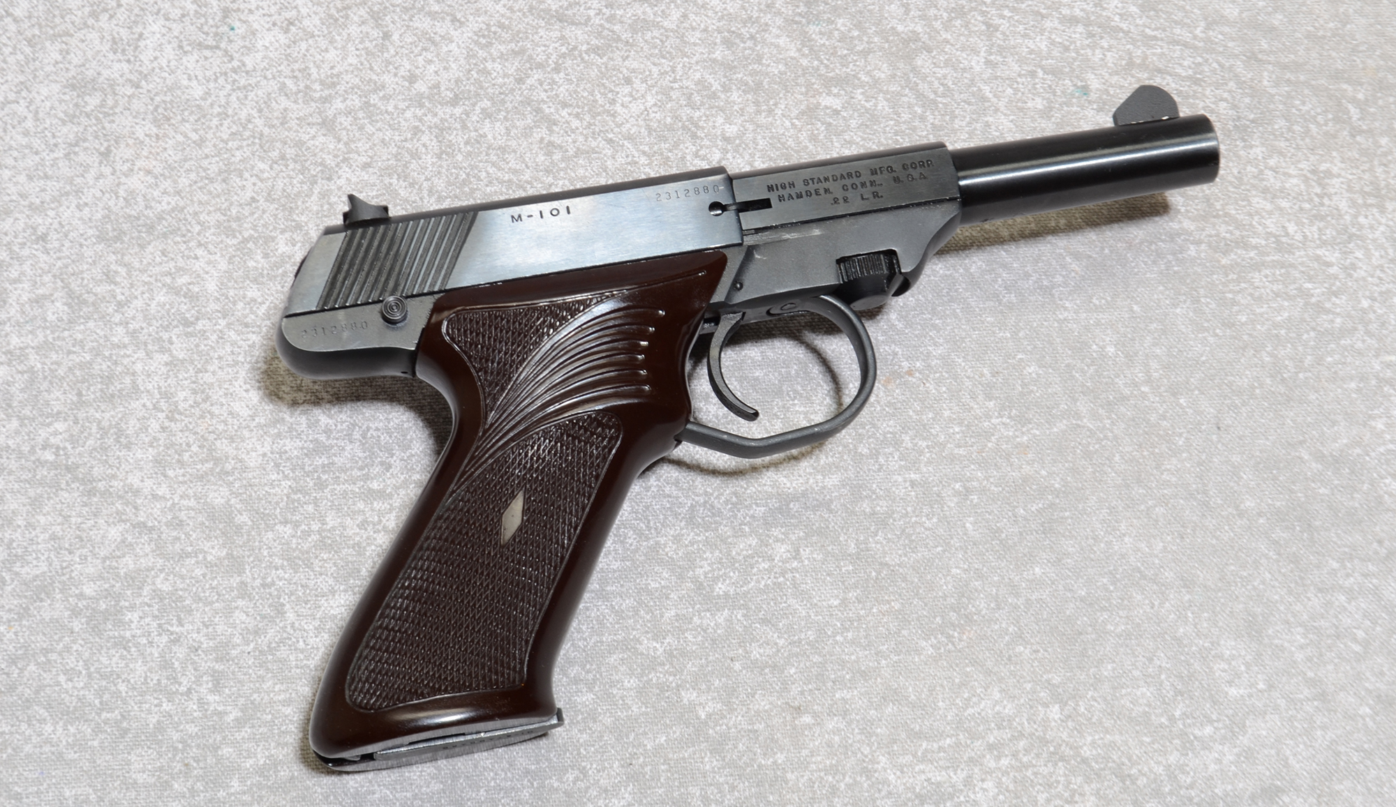 High Standard High Standard M-101 Pistol, .22 Long Rifle, 4.5" Barrel - $559.99 at Bass Pro Shops