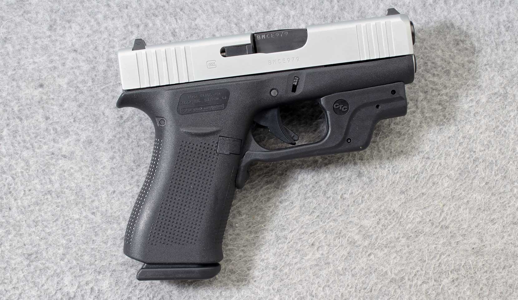 Glock ~ G43X with CTC Green Laser ~ 9mm Para. - Glock