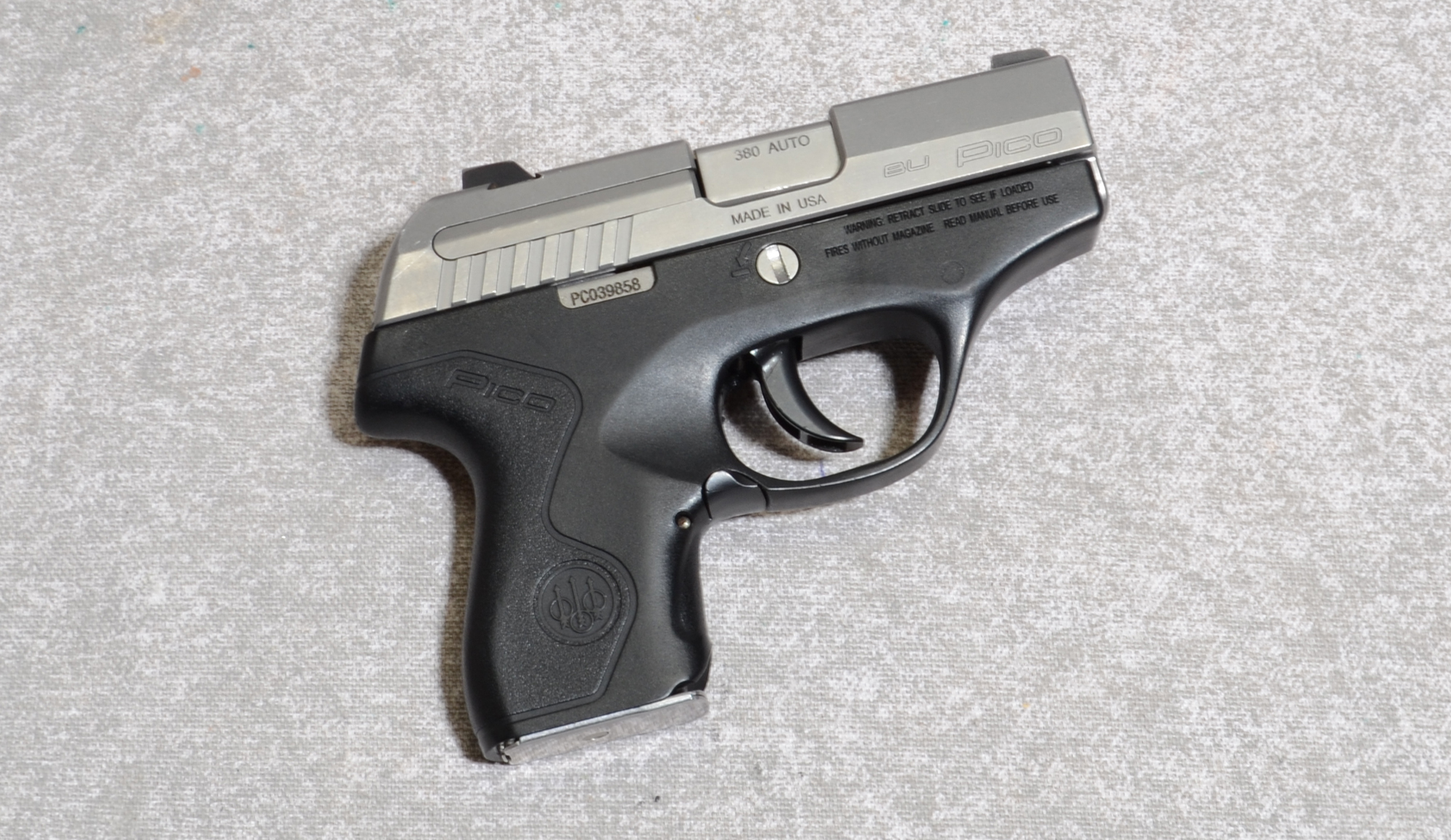 Beretta Bu Pico Pistol, .380 ACP, 2.7″ Barrel - Beretta