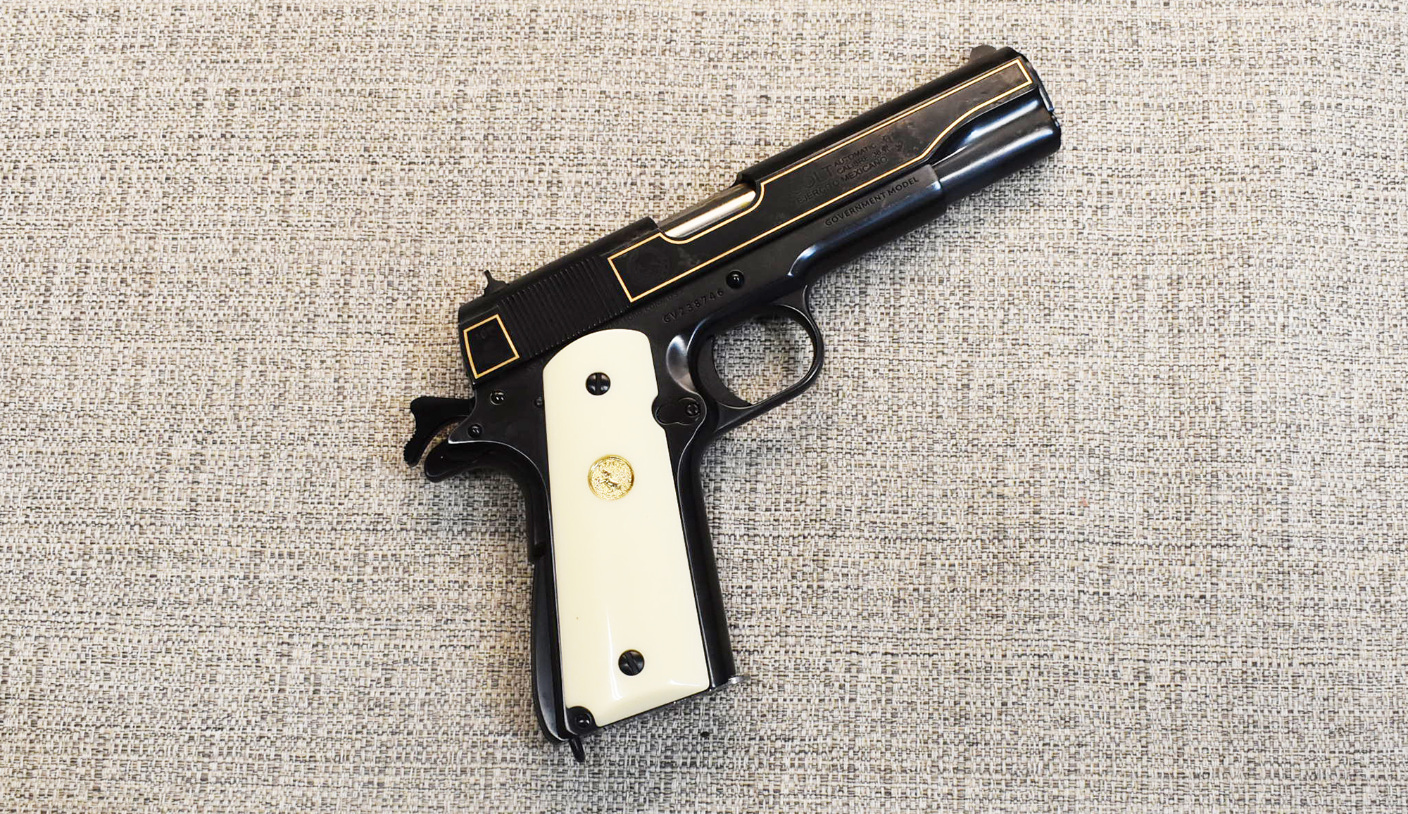 Colt~Government Model ″Ejercito Mexicano Centennial″~.38 Super - Colt