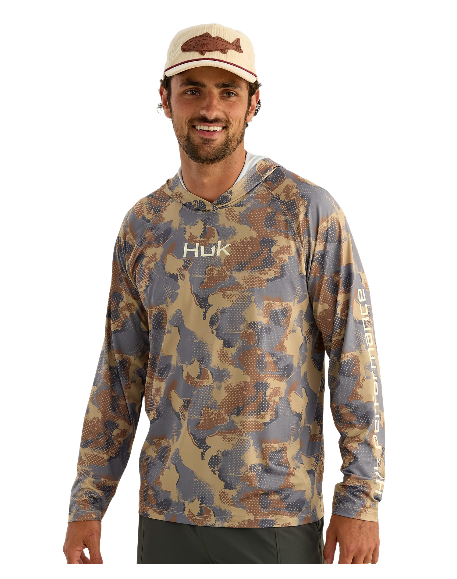Image of Huk Airweight KC Printed Hoodie - Starfish