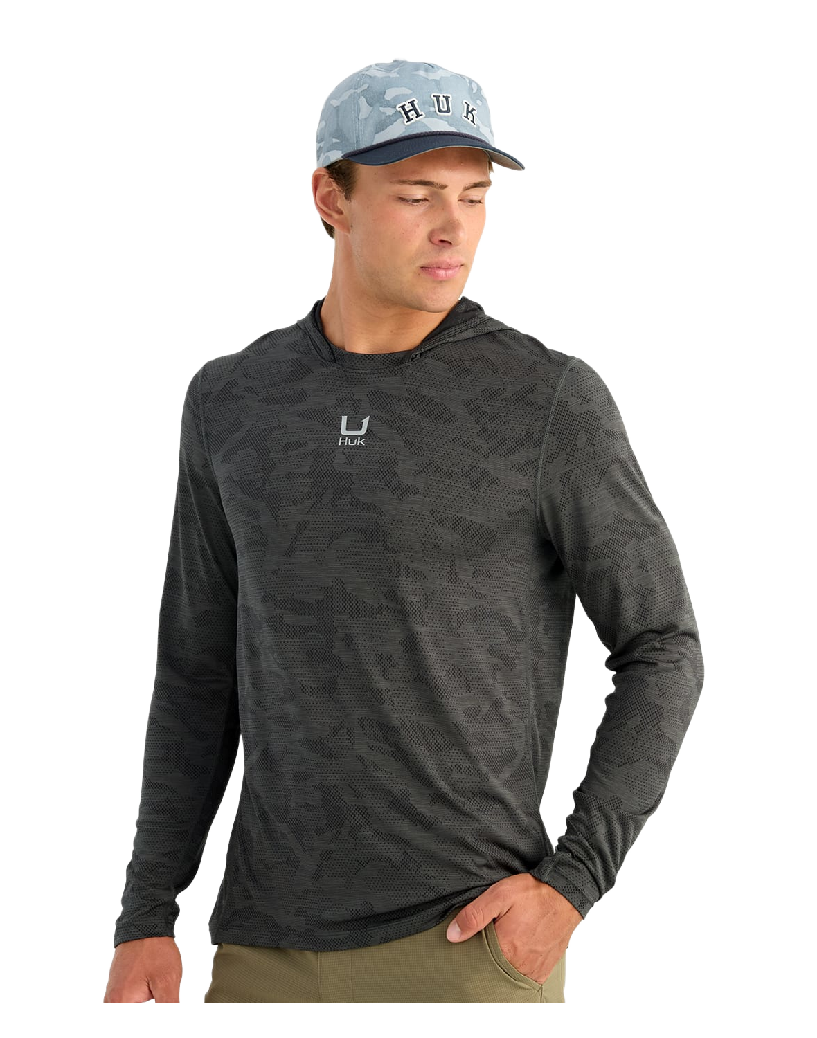 Image of Huk A1A Pro Hoodie - Dark Shadow