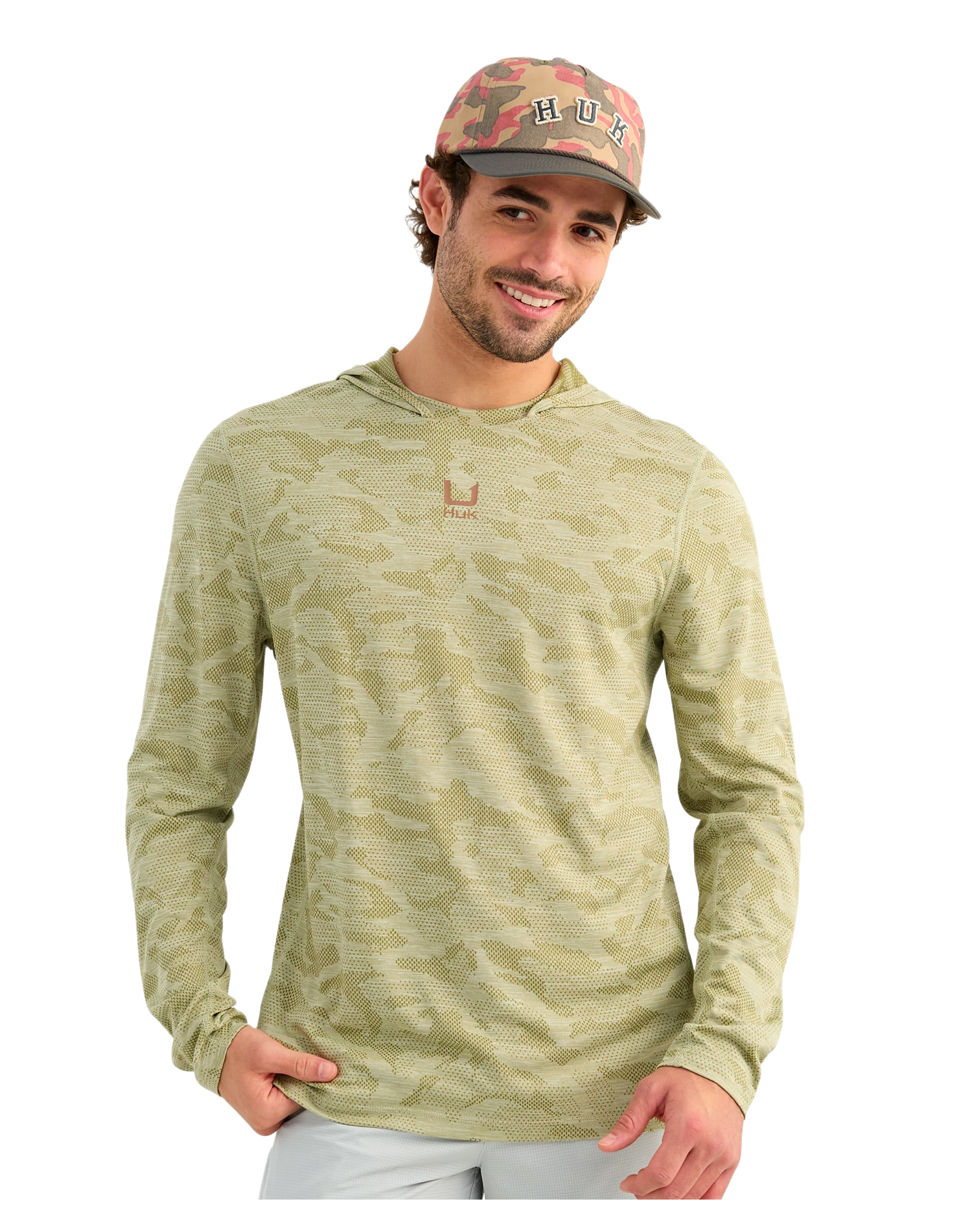 Image of Huk A1A Pro Hoodie - Spanish Moss