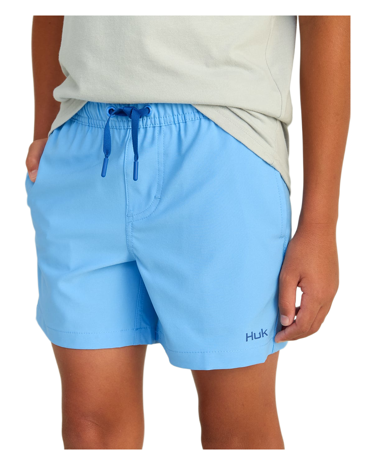 Image of Huk Pursuit Volley Shorts for Kids - Marolina Blue