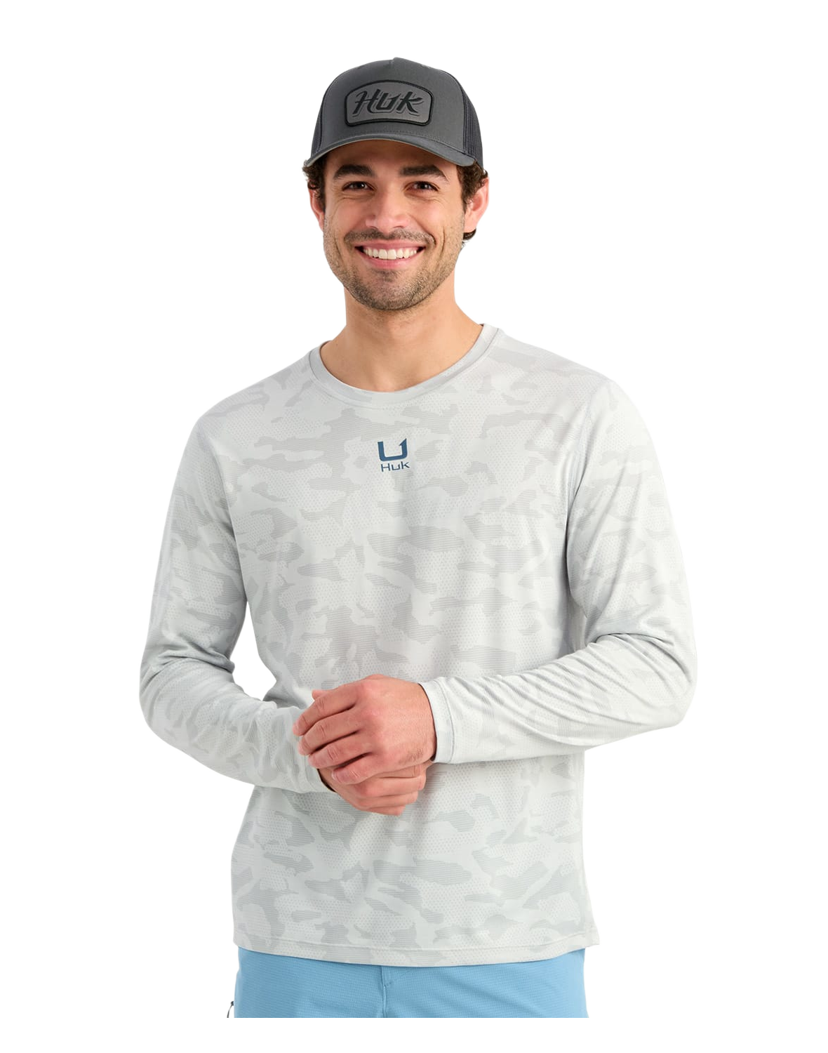 Image of Huk A1A Pro Long-Sleeve Crew - Seagull