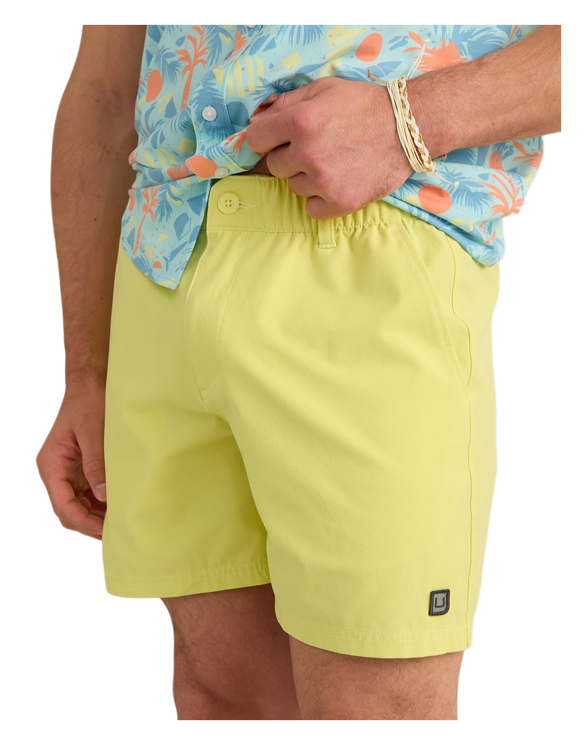 Image of Huk Shoreside Performance Shorts - Vintage Chartreuse