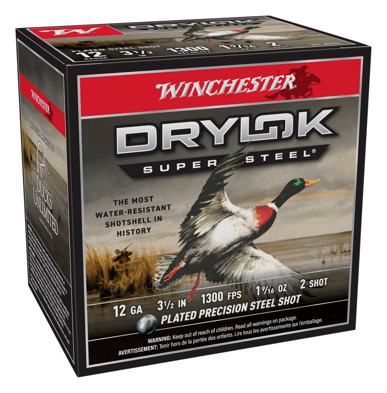 Image of "Winchester Drylock Super Steel 12-Ga. 3-1/2"" 1-9/16 oz. Shotshells - 2 - 25 Rounds"