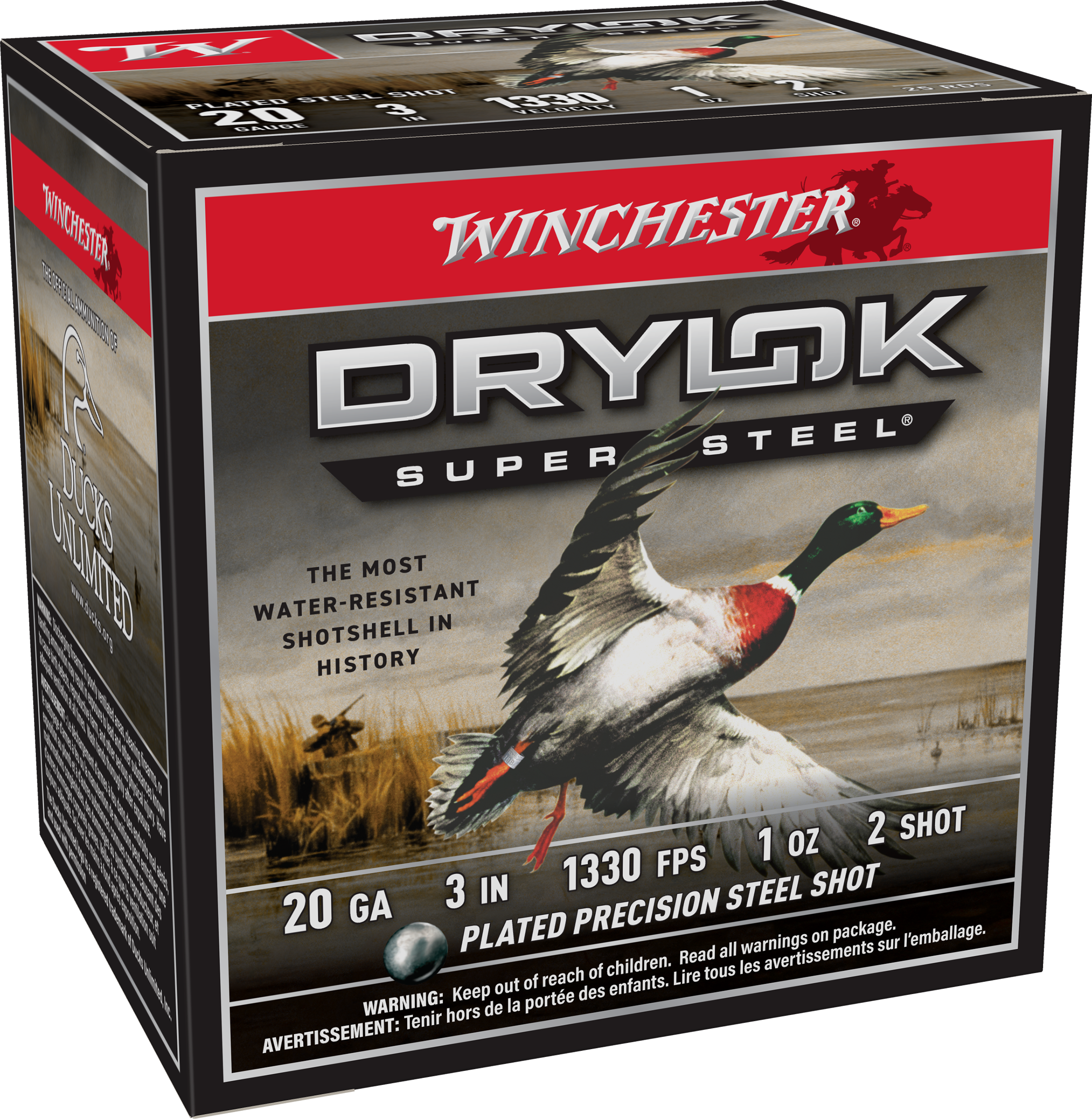 Image of "Winchester Drylok Super Steel 20-Ga. 3"" 1-oz. Shotshells - #2 Shot - 25 Rounds"