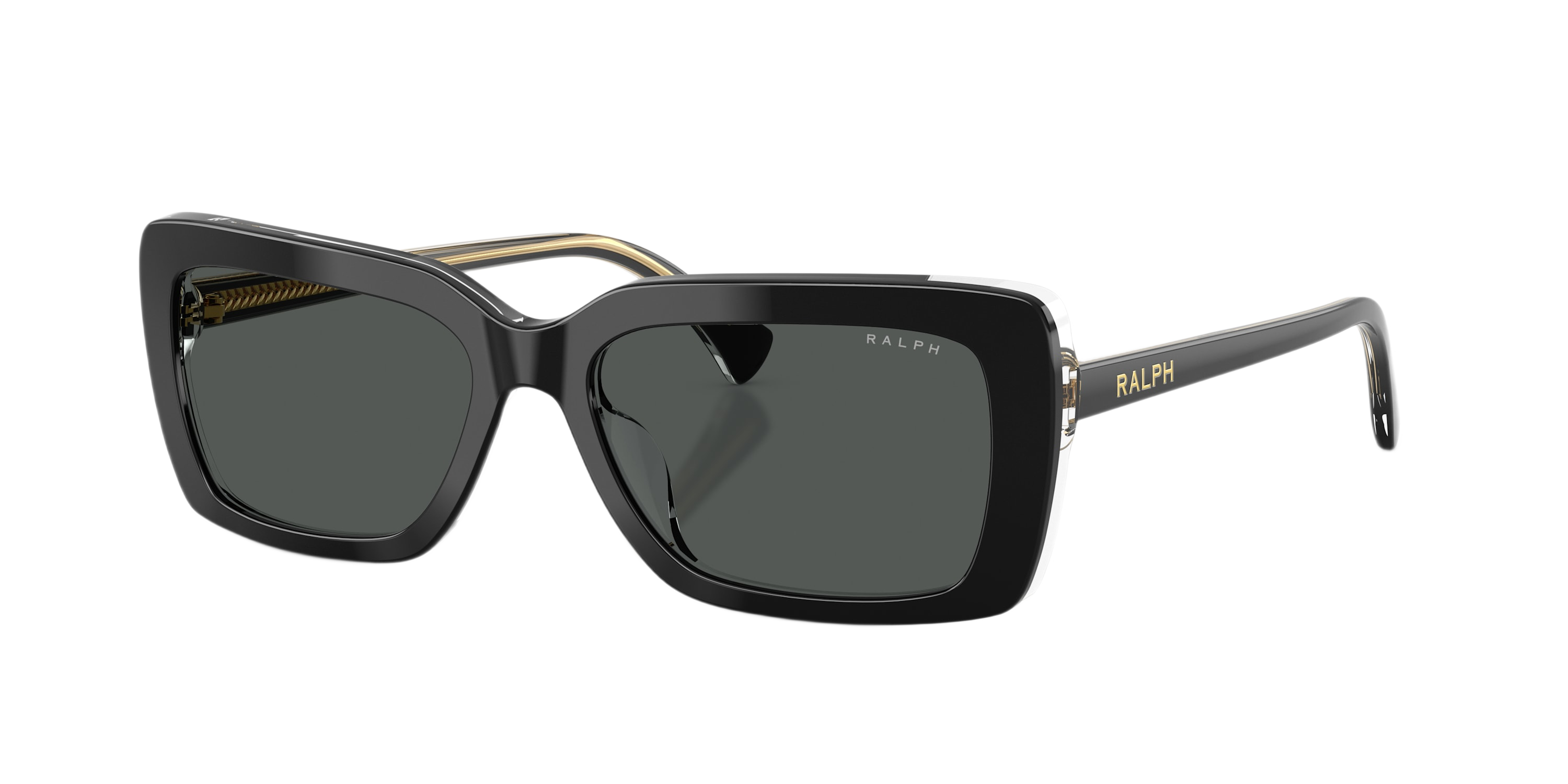 Ralph Ralph RA5342U Sunglasses for Ladies - Black On Transparent/Gray - Small - $106.00 at Bass Pro Shops