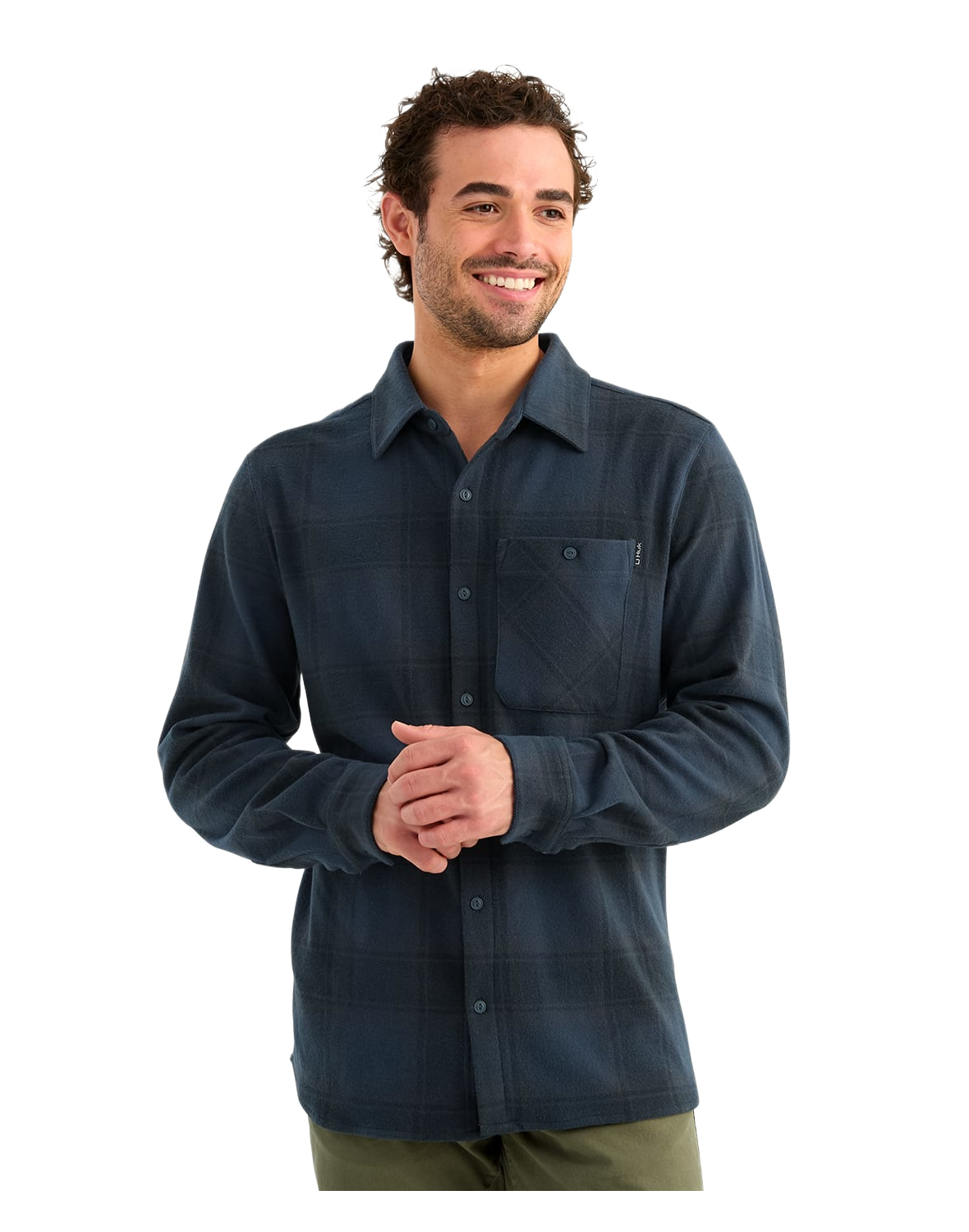 Huk Stono Jacquard Knit Shirt - Sea Storm