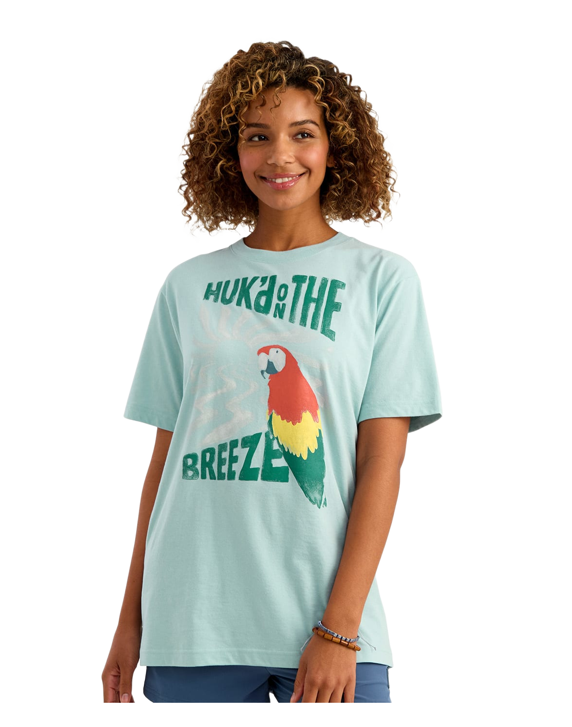 Huk Parrot Breeze Oversized T-Shirt - Heron Blue