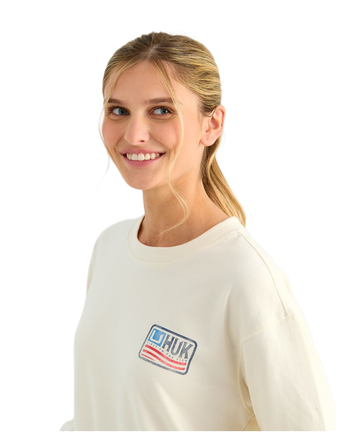 Huk Huk Edisto Born Wave Terry Crew - $55.00 at Bass Pro Shops