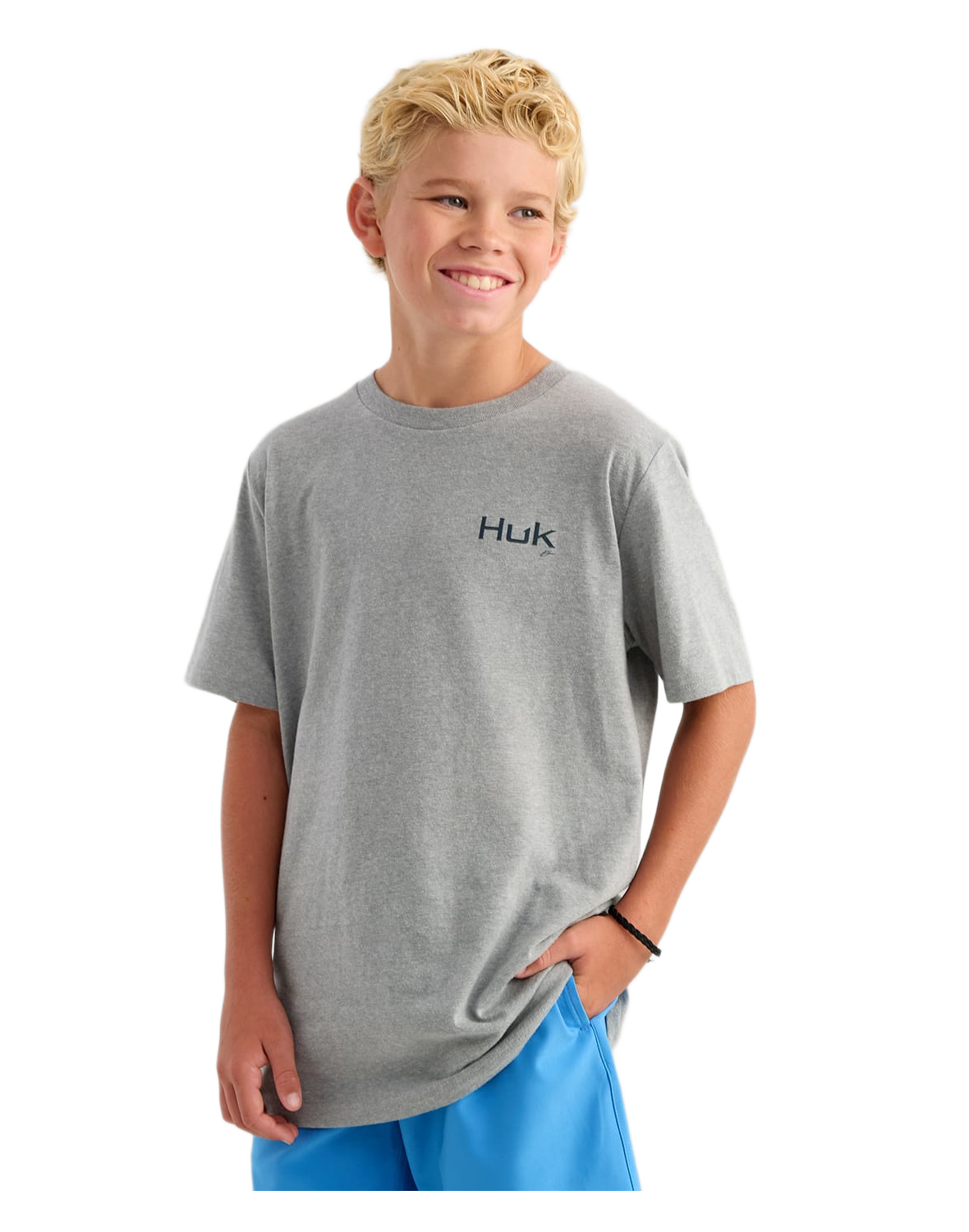 Image of Huk KC Americana T-Shirt - Gray