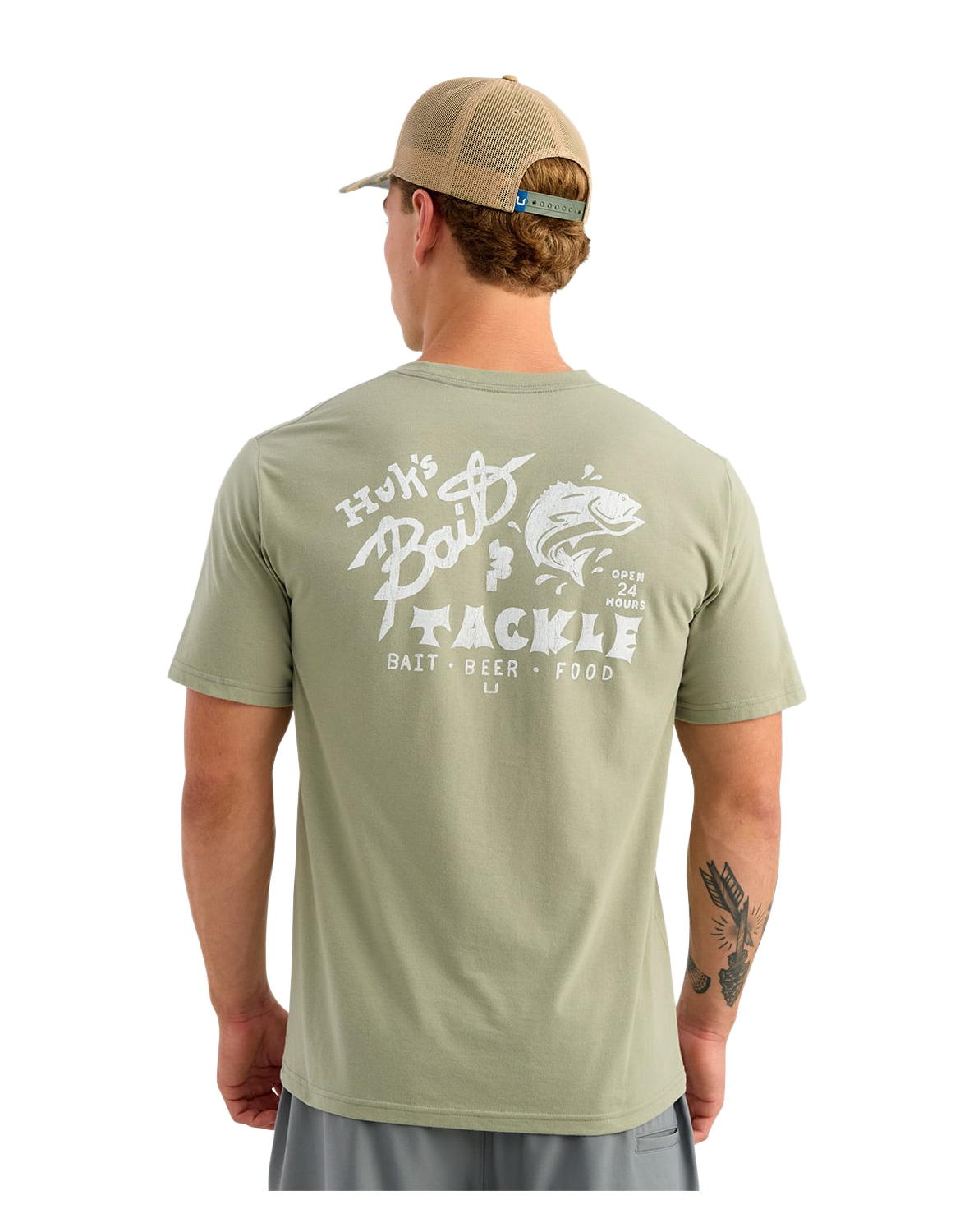 Huk Huk Bait Short-Sleeve T-Shirt - Seagrass - $28.00 at Bass Pro Shops
