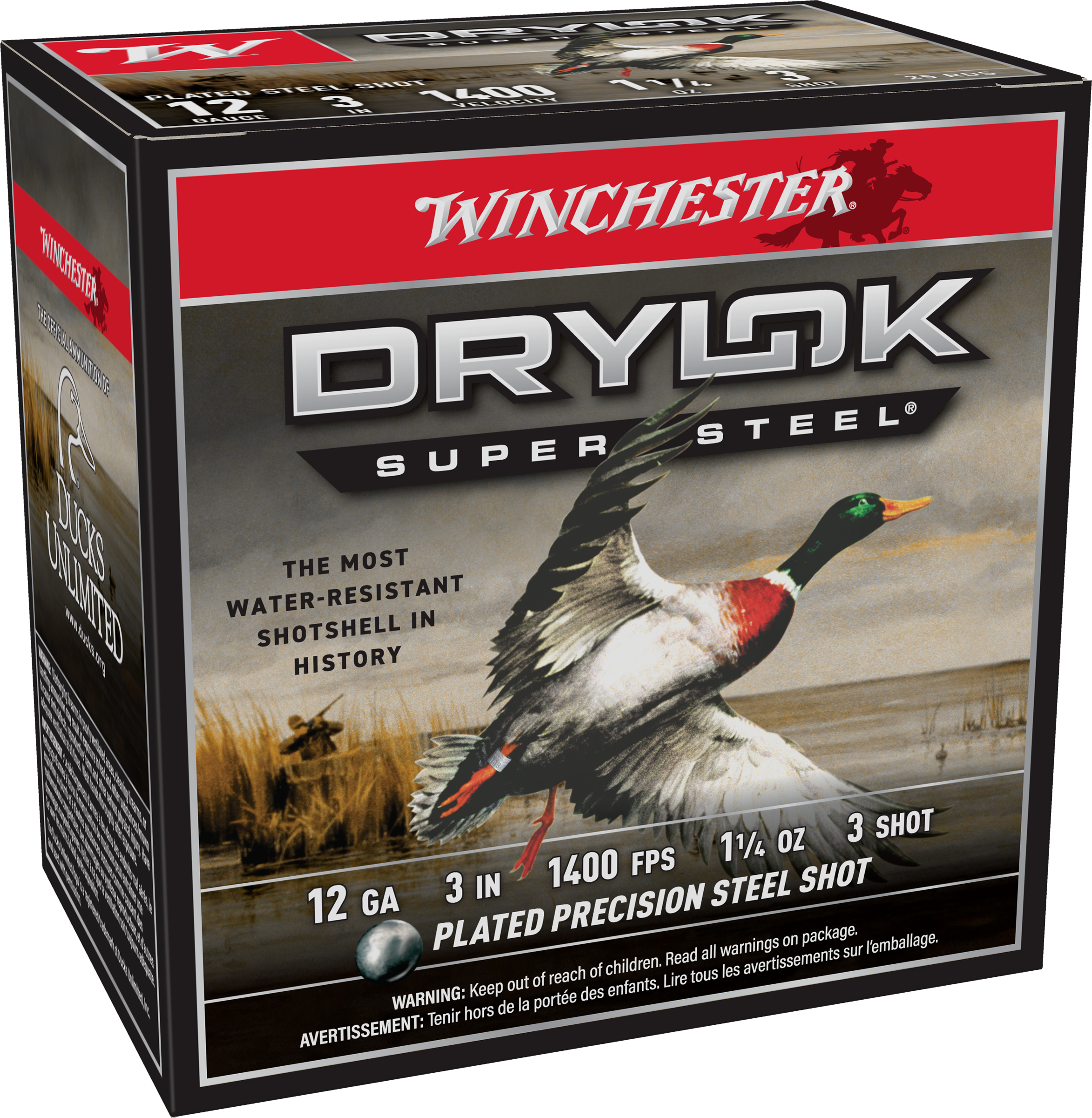 Image of Winchester Drylok Super Steel Magnum 12-Ga. 3'' 1-3/8 oz. Shotshells - BB - 250 Rounds
