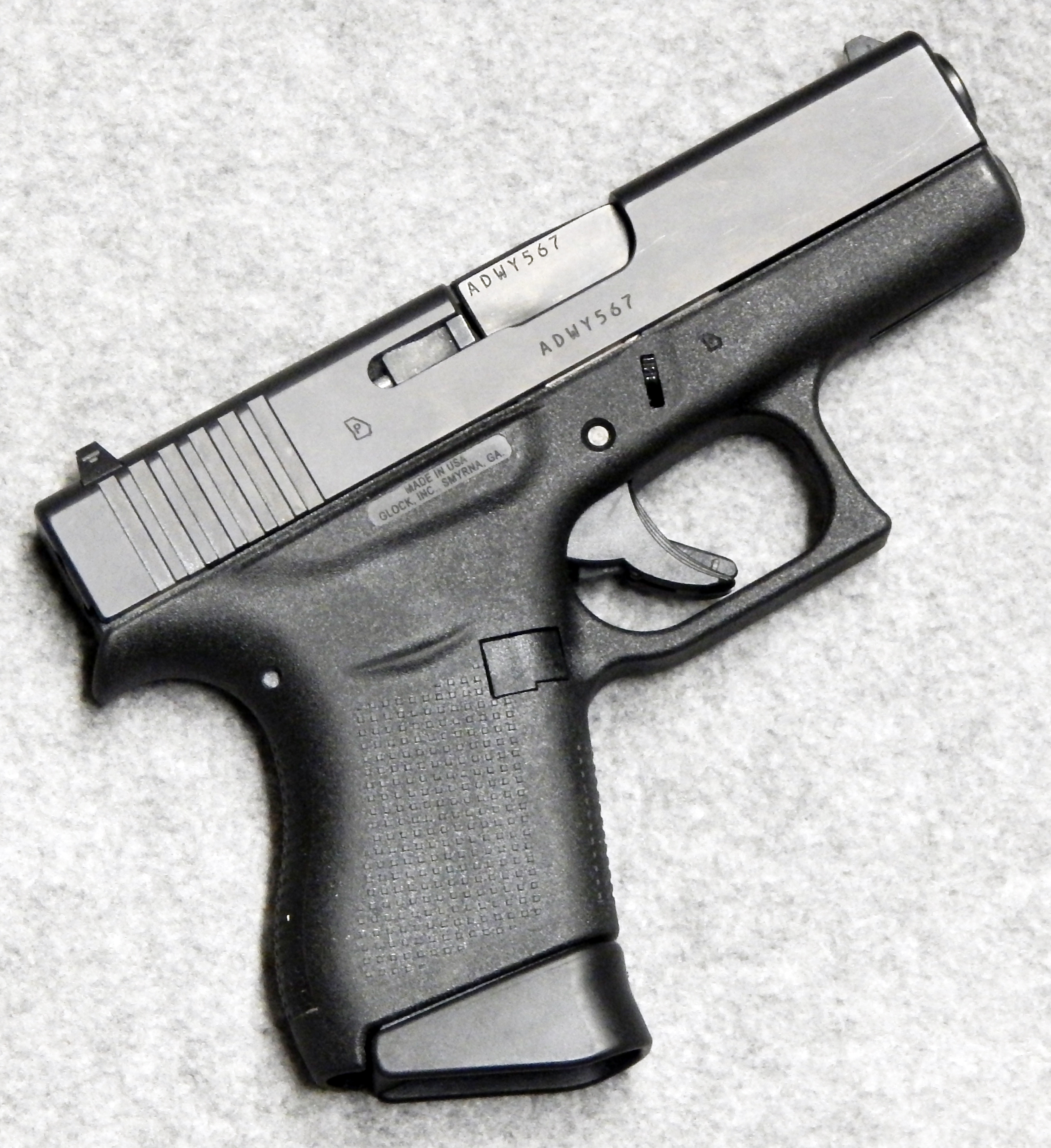 Glock ~ 43 ~ 9 mm Luger.