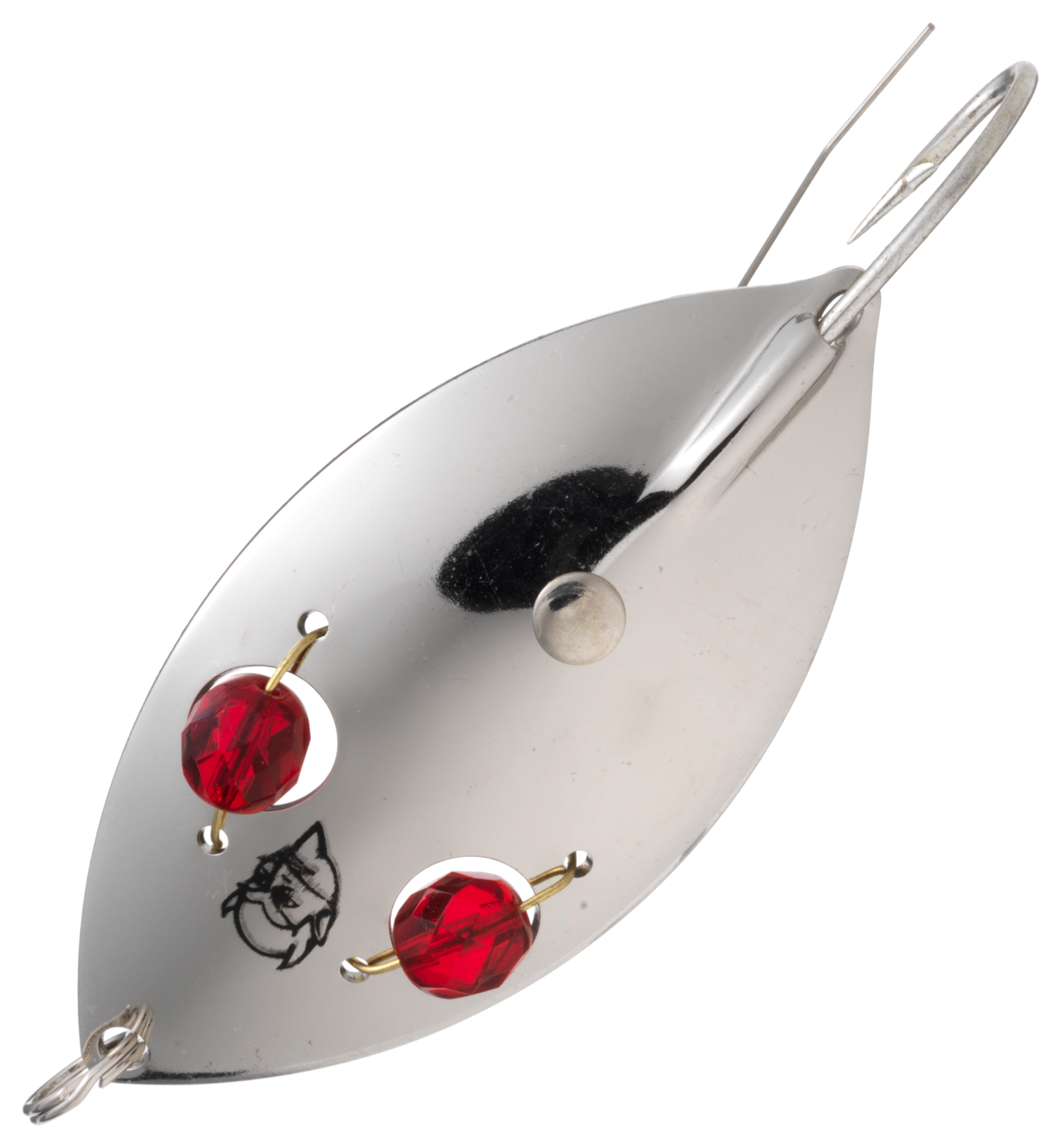 Eppinger Wiggler Red Eye Spoon - Brass