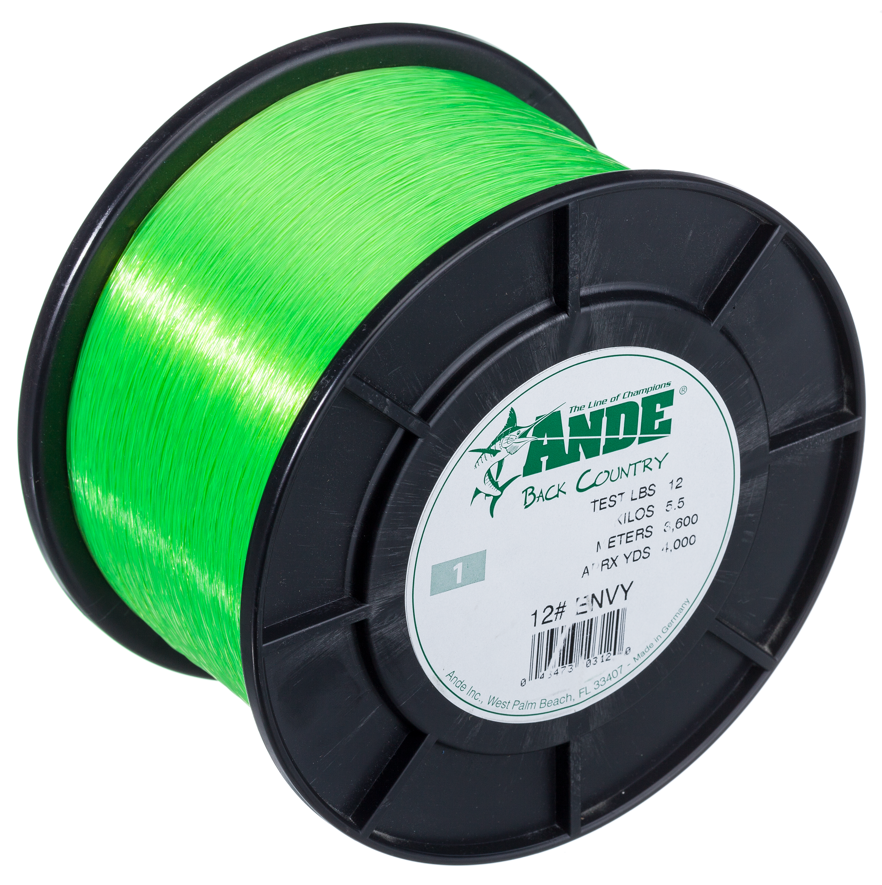 Ande Back Country Monofilament Line - 1 lb. Spool