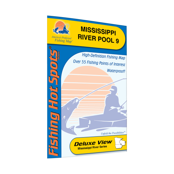 Fishing Hot Spots Freshwater Lake and River Fishing Map - Chippewa Flowage-Sawyer Wisconsin