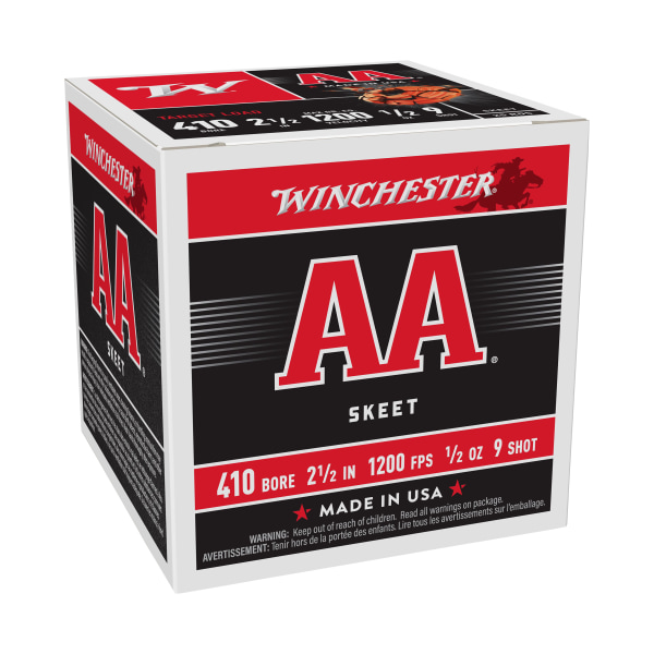 Winchester AA Target Loads Shotshells - .410 Gauge - 1/2 oz. - 9 Shot - 25 rounds