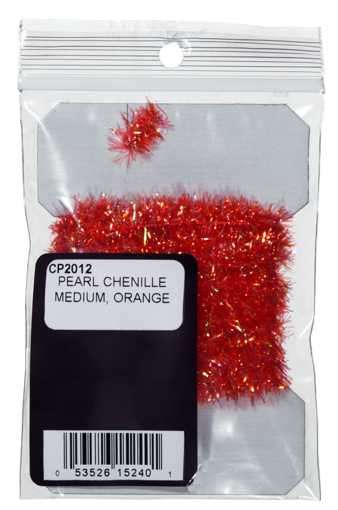 Image of White River Fly Shop Pearl Chenille Fly-Tying Material - Medium - Orange