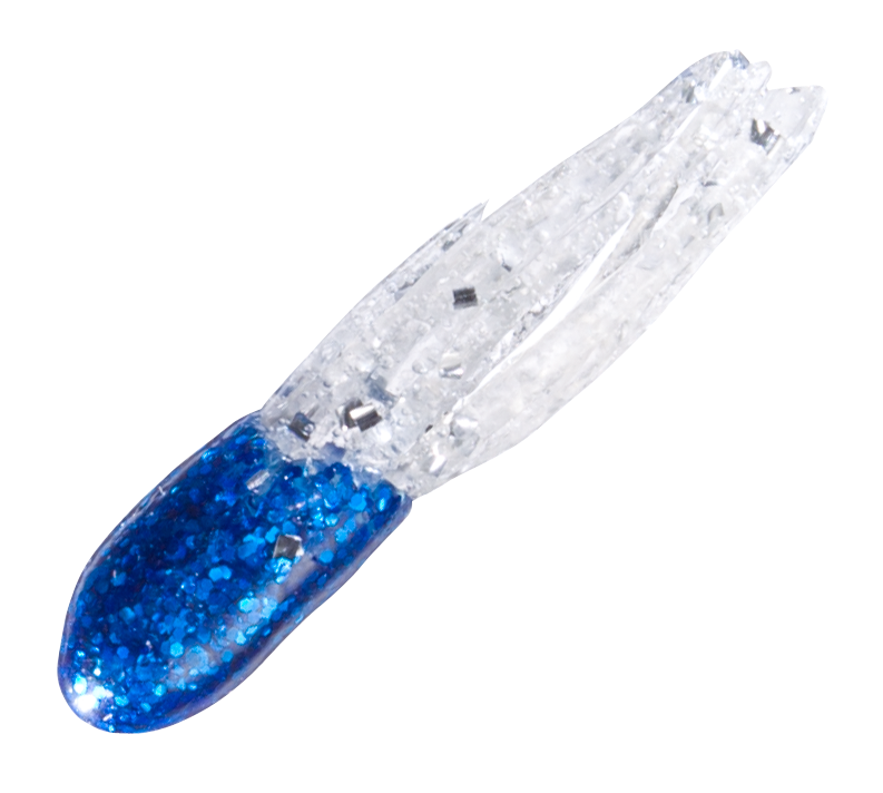 Bass Pro Shops Crappie Maxx Squirmin' Squirts - Electric Blue Sparkle