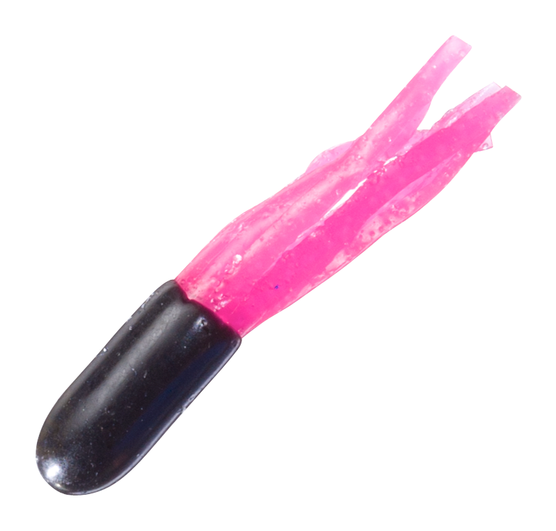 Bass Pro Shops Crappie Maxx Squirmin' Squirts - Black Hot Pink