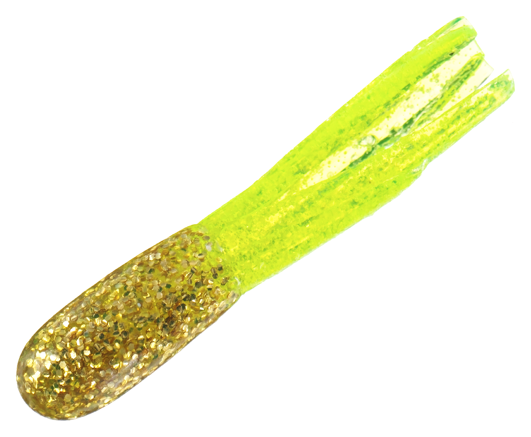 Bass Pro Shops Sparkle Squirts - 1-1/2"" - 15 pack - Electric Gold/Chartreuse