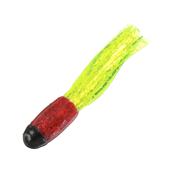 Bass Pro Shops Sparkle Squirts - 1-1/2″ - 15 pack - Black/Electric Red/Chartreuse