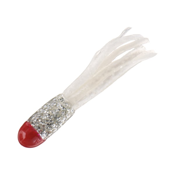 Bass Pro Shops Sparkle Squirts - 1-1/2″ - 15 pack - Red/Electric Silver/Pearl