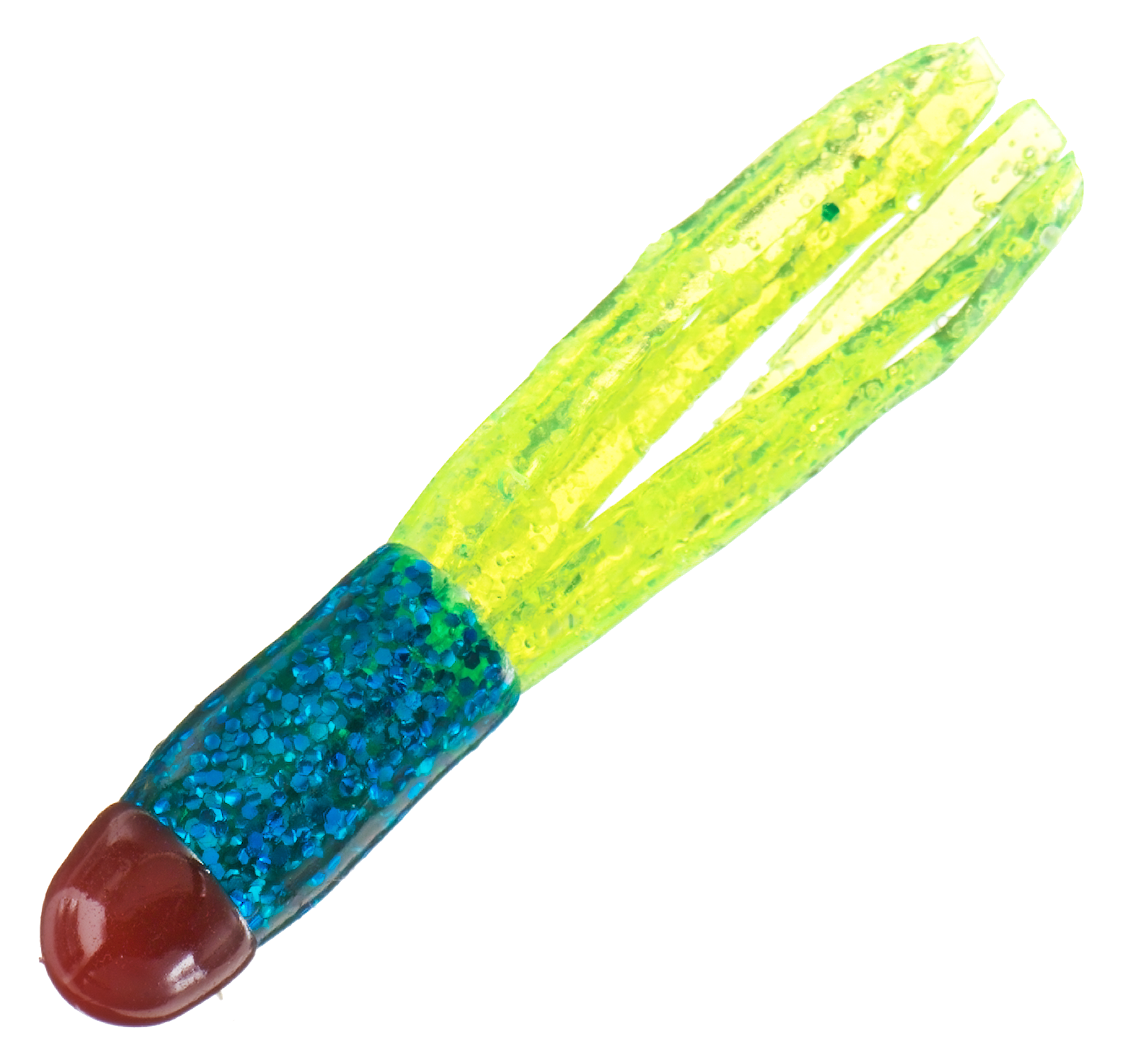 Bass Pro Shops Sparkle Squirts - 1-1/2″ - 15 pack - Red/Electric Blue/Chartreuse