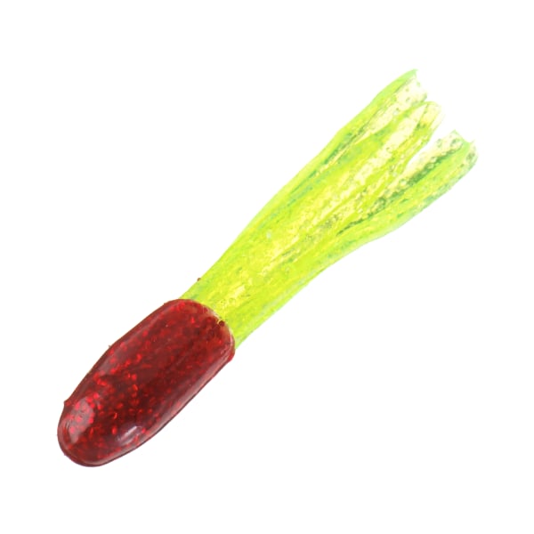Bass Pro Shops Sparkle Squirts - 2″ - 10 pack - Electric Red/Chartreuse