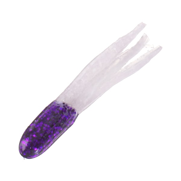 Bass Pro Shops Sparkle Squirts - 2″ - 10 pack - Electric Purple/White