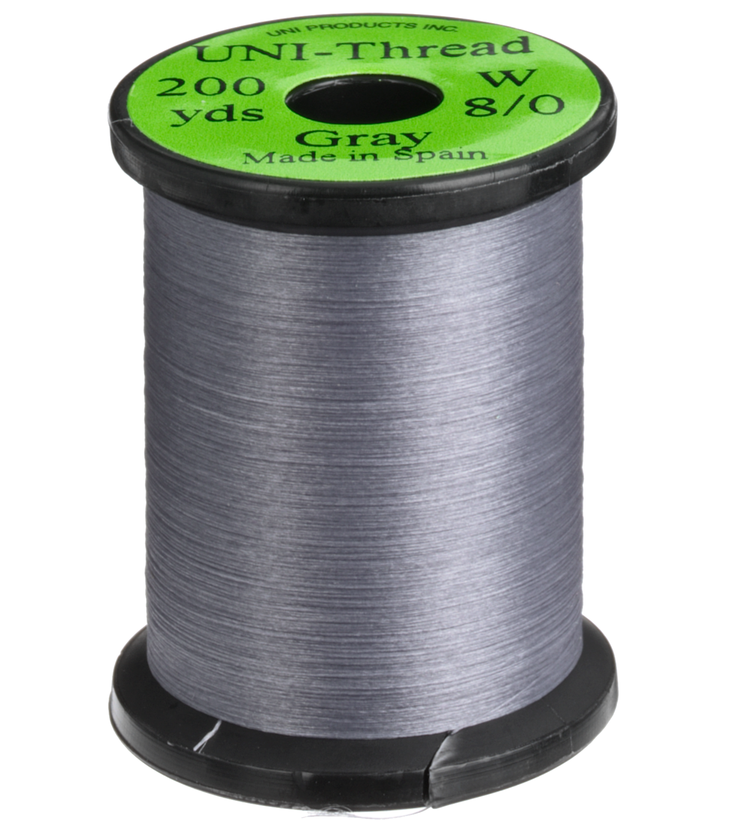 Uni-Thread by Uni 8/0 Fly Tying Material - Gray - 200 yards