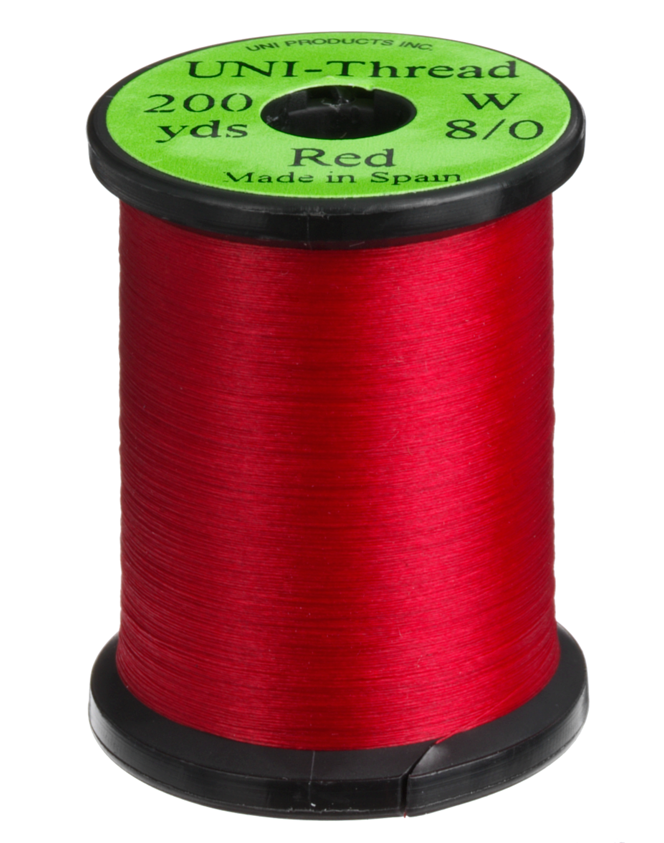 Uni-Thread by Uni 8/0 Fly Tying Material - Red - 200 yards