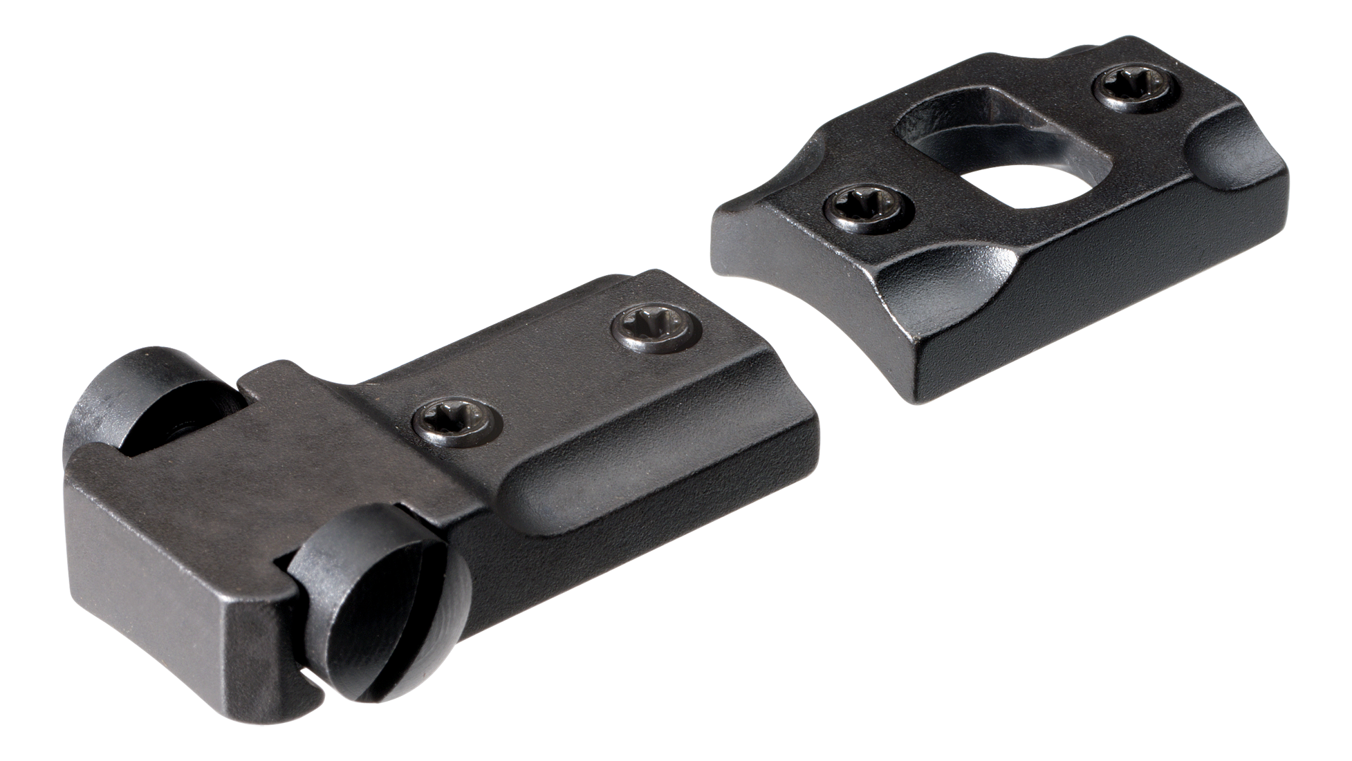 Image of Leupold Standard STD Scope Mount Bases - Matte Black - Weatherby Mark V Lightweight - 2-Piece