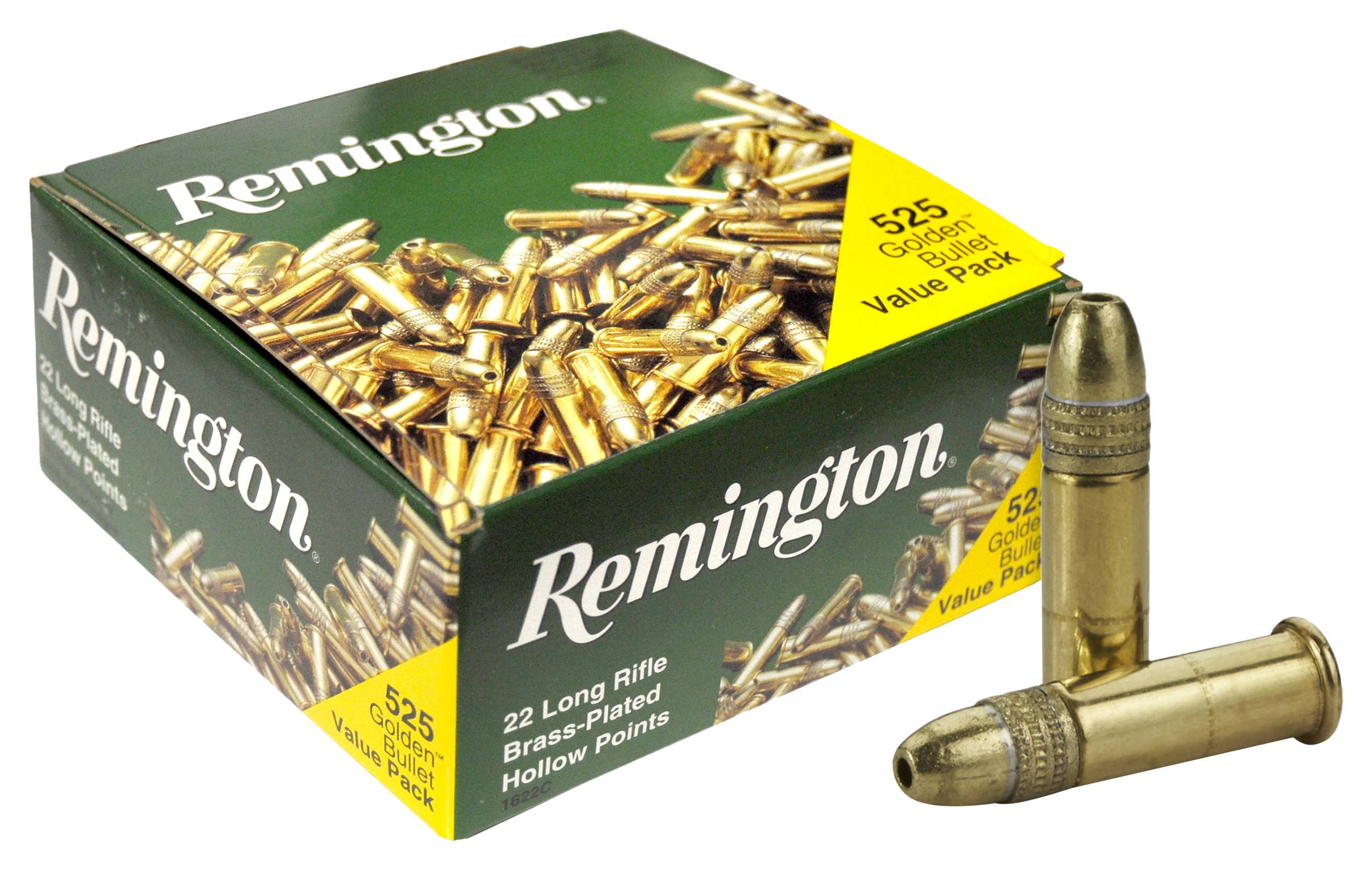 Remington Golden Bullet .22 LR 36 Grain Plated Hollow Point Rimfire Ammo